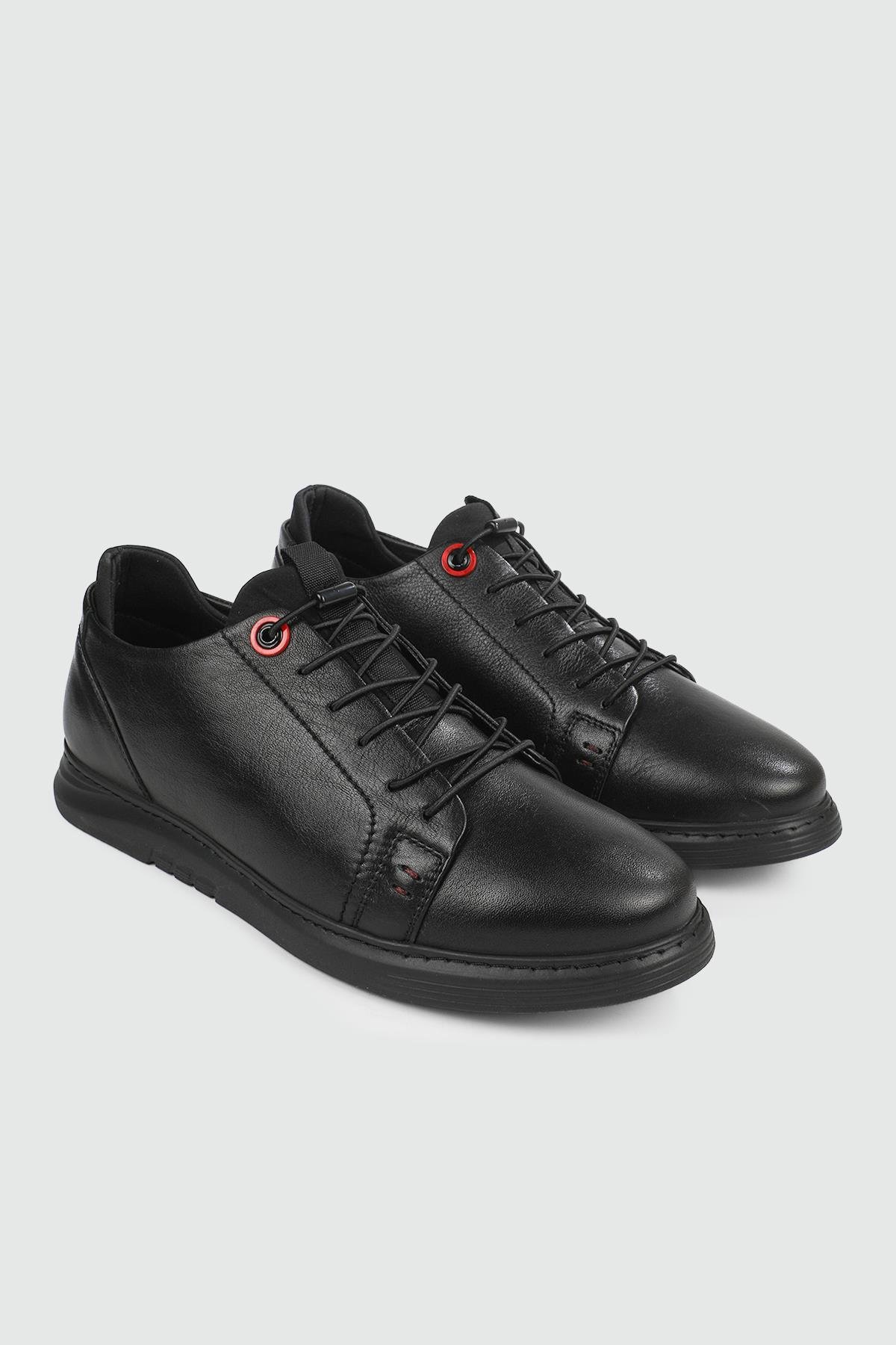 Hakiki Deri Günlük Siyah Siyah Erkek Ayakkabı 5124 Erkek Günlük Ayakkabı Voyager VOYAGER 5124 MER DERİ 23Y