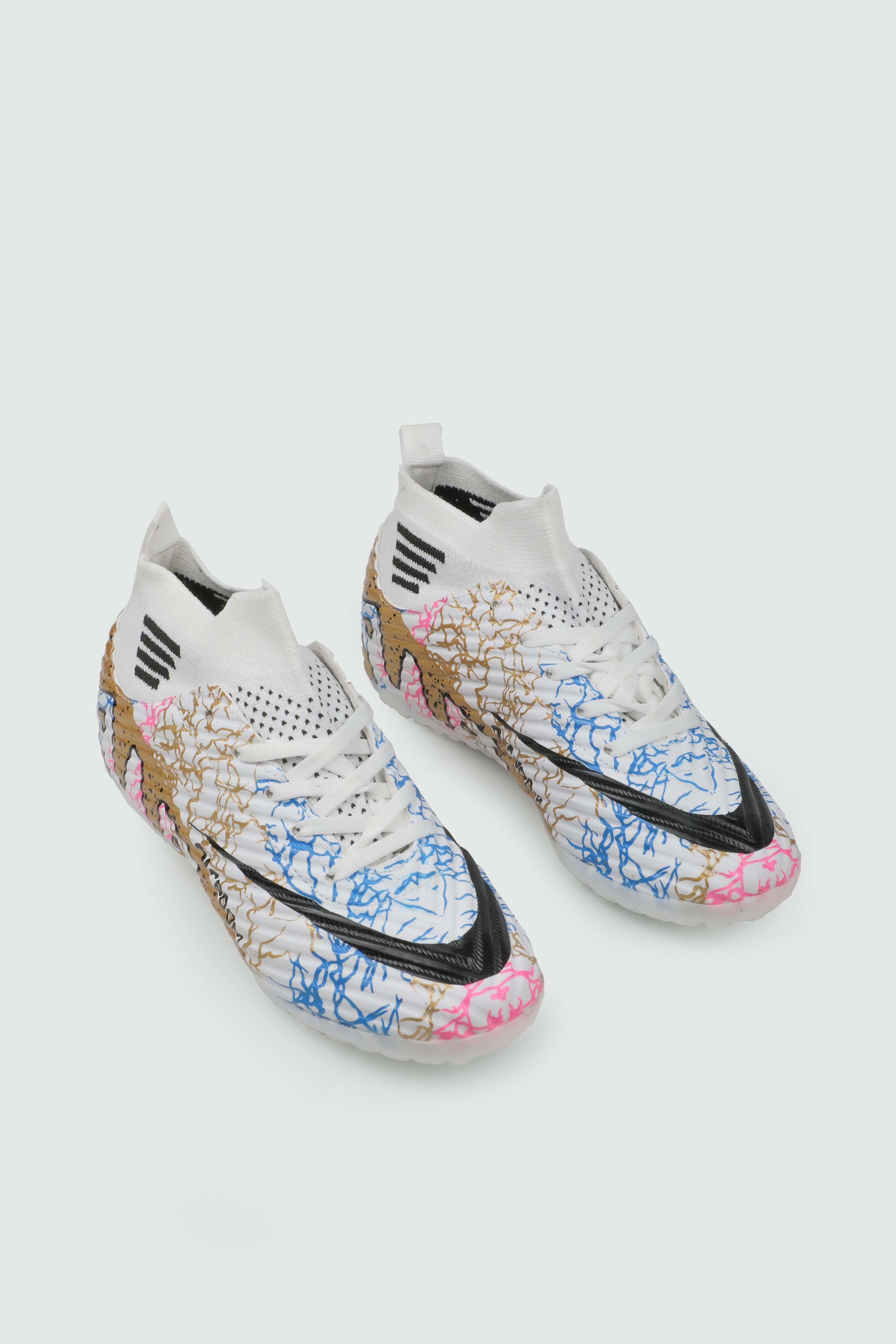 Halı Saha Beyaz Altın Desen Erkek Spor Ayakkabı 565 Unisex Futbol Twingo LALİGA 565 Filet 25Y