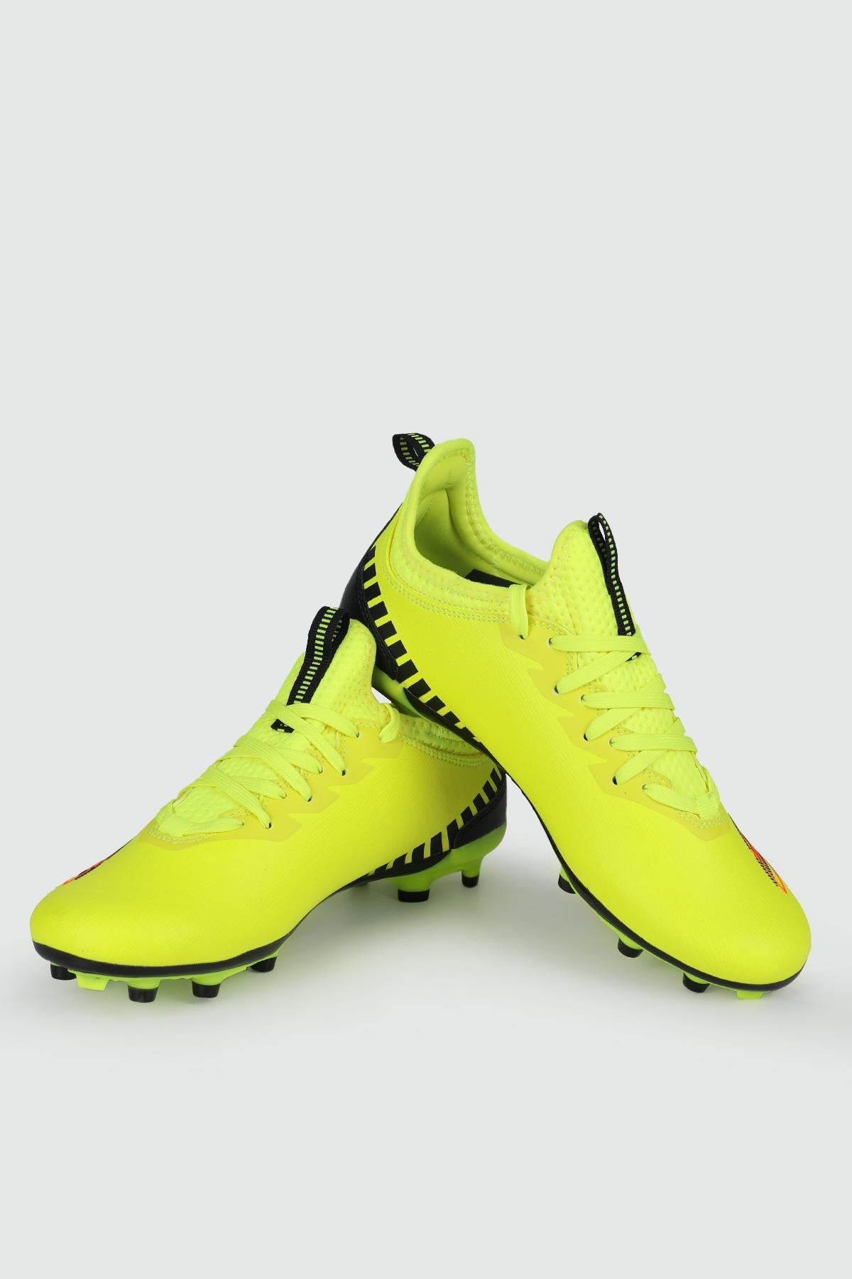 Halı Saha Krampon Fosfor Yeşil Unisex Spor Ayakkabı TEMPO Unisex Futbol Lescon LESCON TEMPO-2 UN