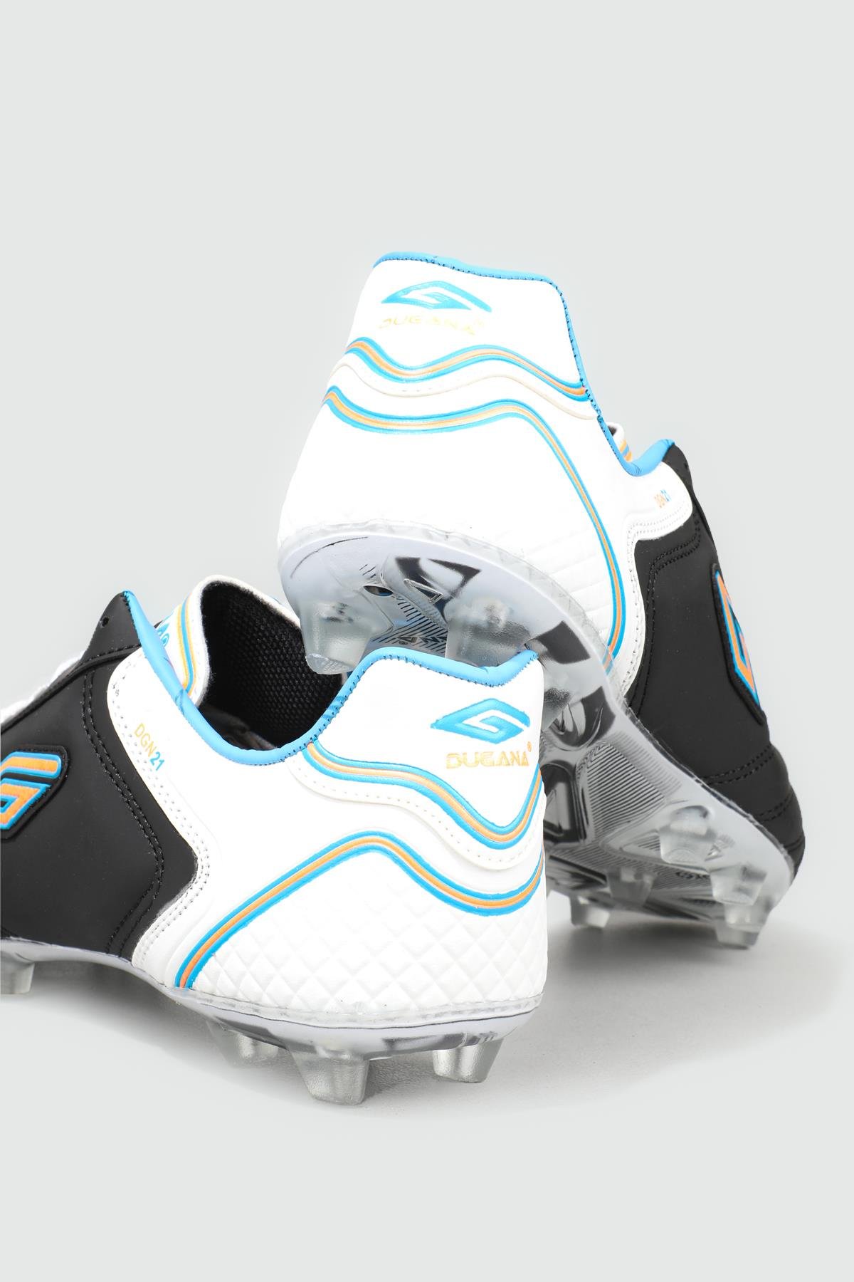 Halı Saha Krampon Siyah Beyaz Erkek Spor Ayakkabı 2101 Erkek Futbol Dugana DUGANA 2101 Erkek Krampon