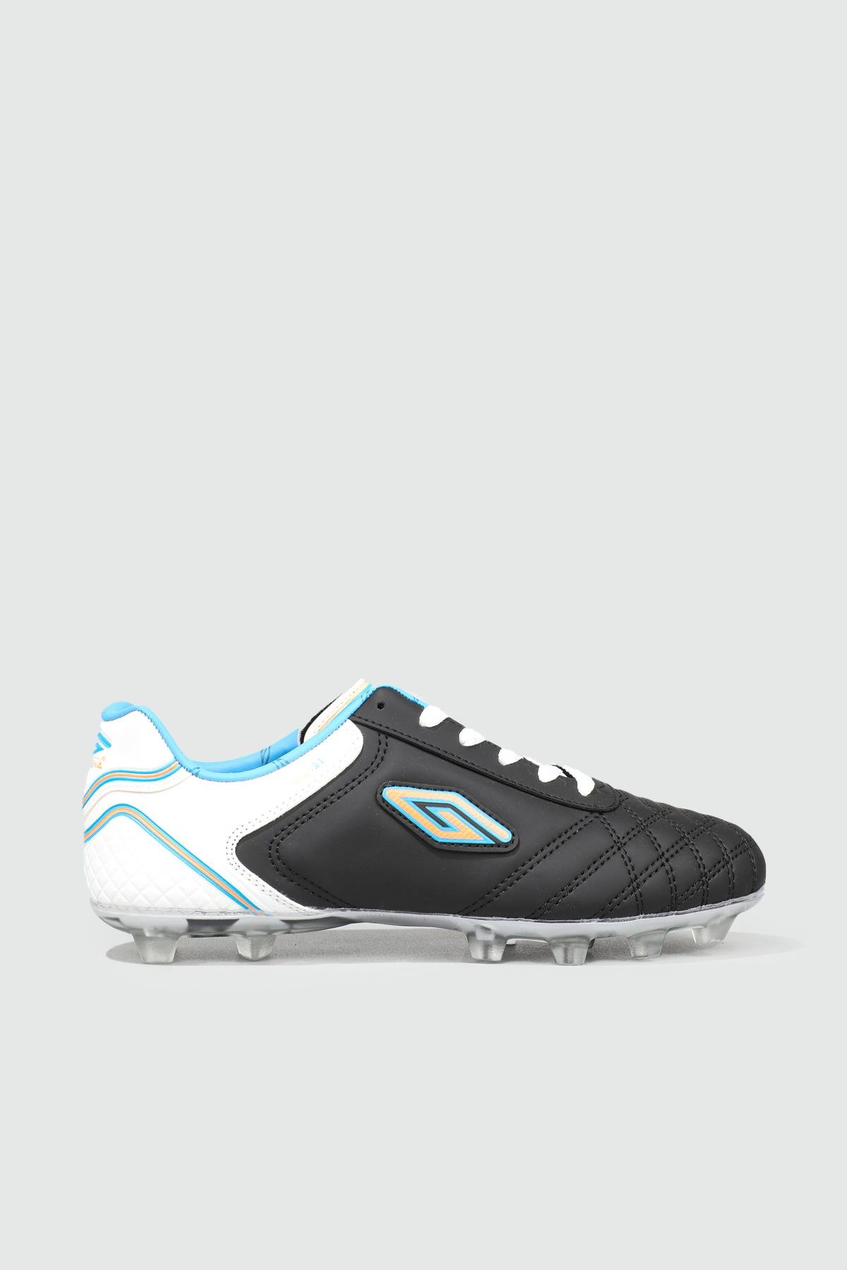 Halı Saha Krampon Siyah Beyaz Erkek Spor Ayakkabı 2101 Erkek Futbol Dugana DUGANA 2101 Erkek Krampon