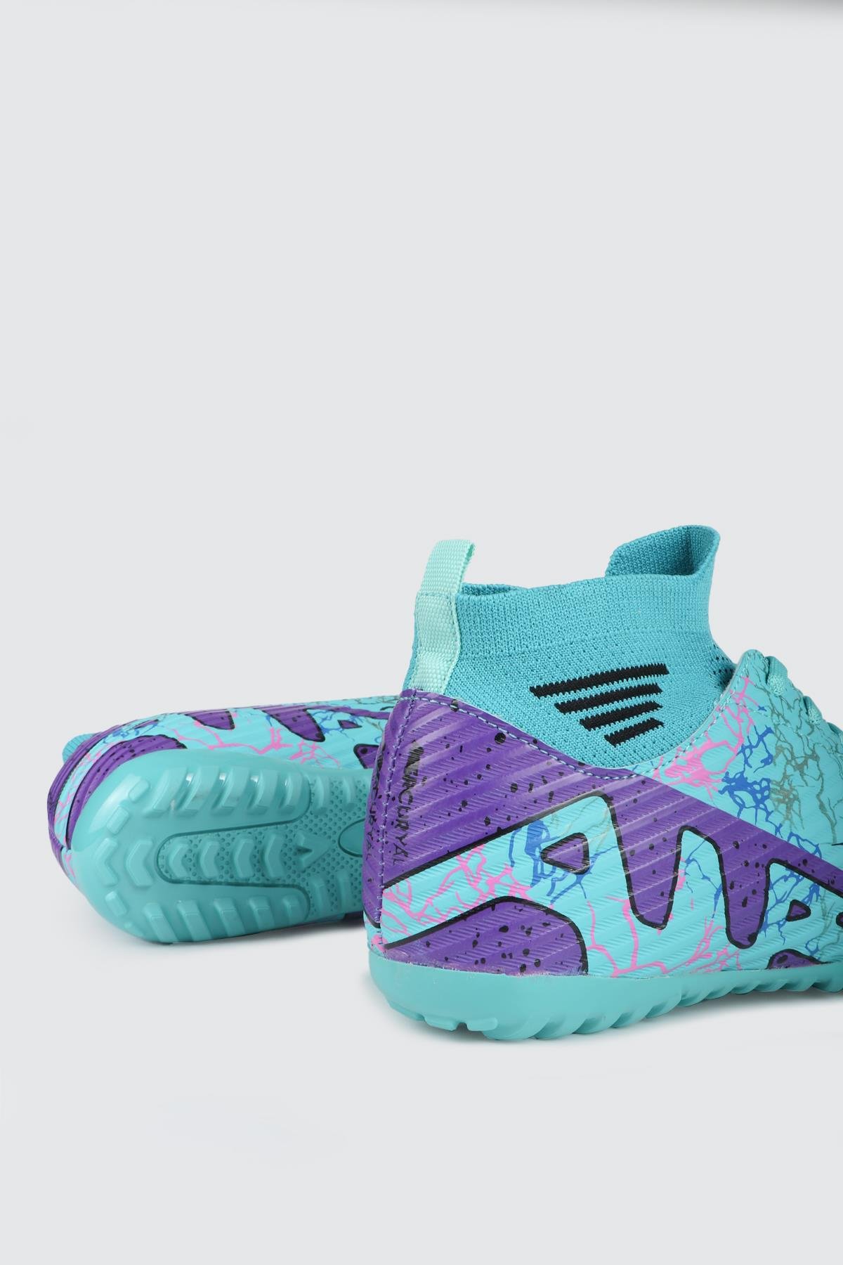 Halı Saha Nar Gümüş Desenli Erkek Spor Ayakkabı LLG565 Erkek Futbol Twingo LALİGA 565 Erkek H.S 24Y