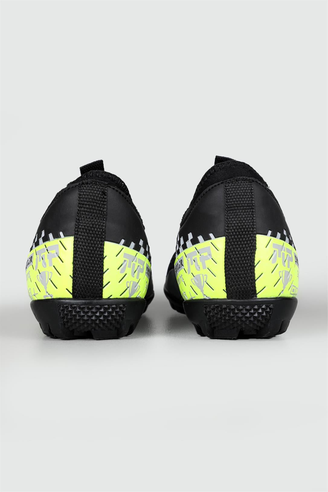 Halı Saha Siyah Sarı Unisex Spor Ayakkabı 231-1138 Erkek Futbol M.P M.P 231-1138 UNİSEX HALI