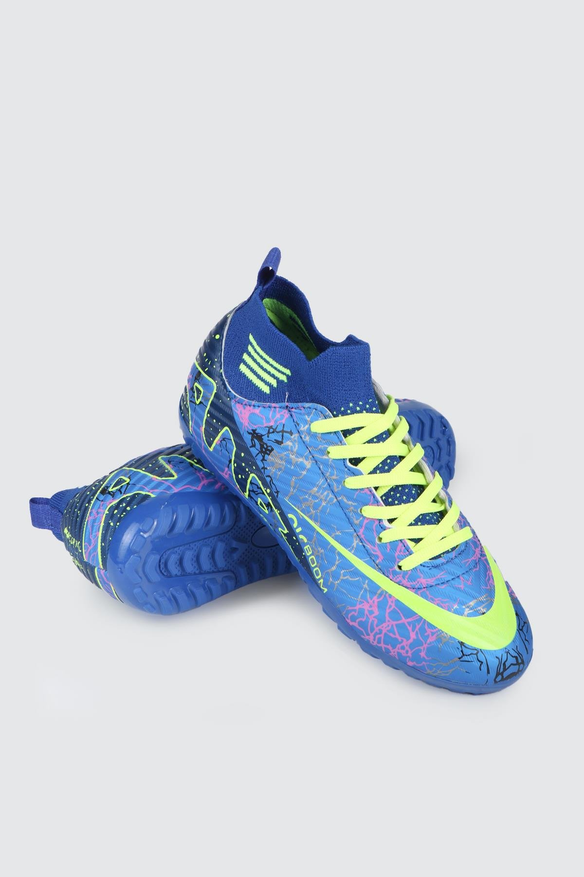 Halı Saha Turkuaz Mor Desen Erkek Spor Ayakkabı LLG565 Erkek Futbol Twingo LALİGA 565 Erkek H.S 24Y