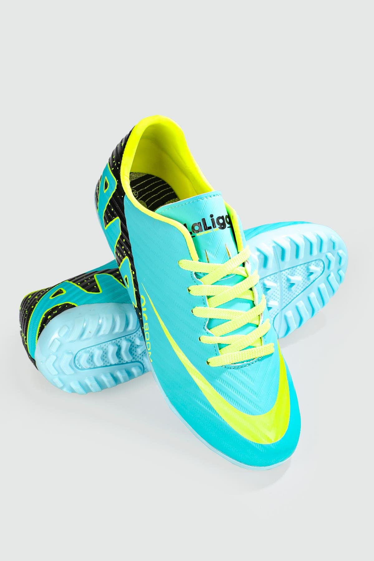Halı Saha Turkuaz Sarı Unisex Spor Ayakkabı 570 Unisex Futbol Twingo LALİGA 570 Unisex H.S Ayakkabı
