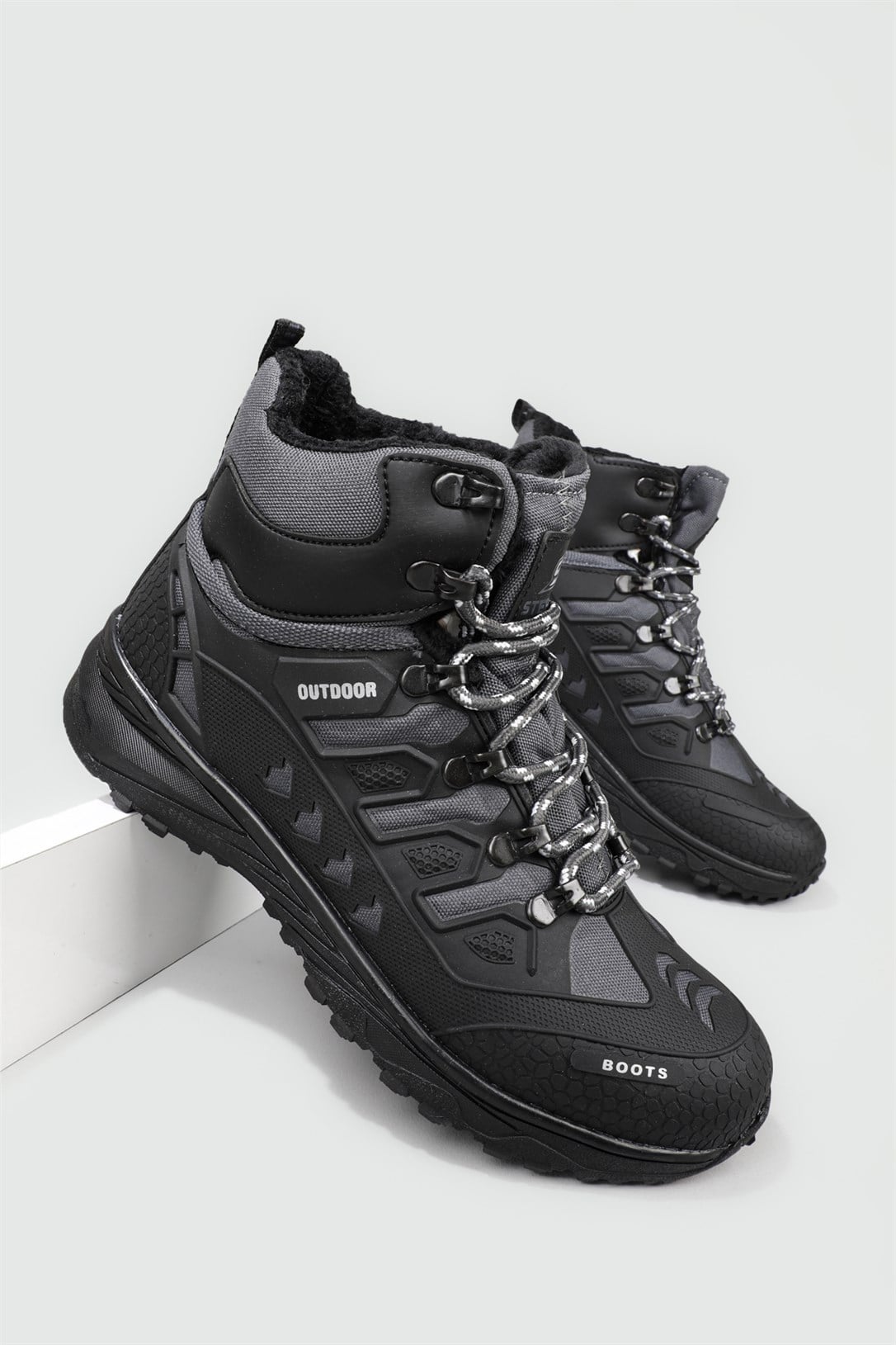 İçi Termal Kürklü Outdoor Syh Füme Erkek Spor Ayakkabı 8075 Erkek Outdoor Stepway STEPWAY 8075 Erkek Traking Bot