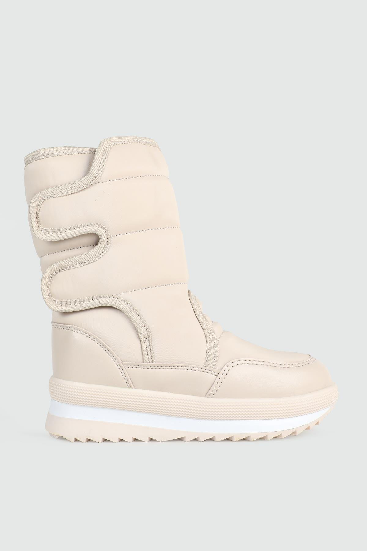 İçi Termal Kürklü Su Geçirmez Kar Bej Çocuk Bot 815 Çocuk bot & Çizme Twingo TWİNGO 815 Çocuk Karbotu