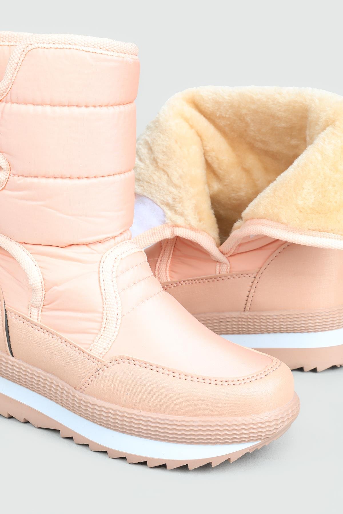 İçi Termal Kürklü Su Geçirmez Kar Somon Çocuk Bot 815 Çocuk bot & Çizme Twingo TWİNGO 815 Çocuk Karbotu