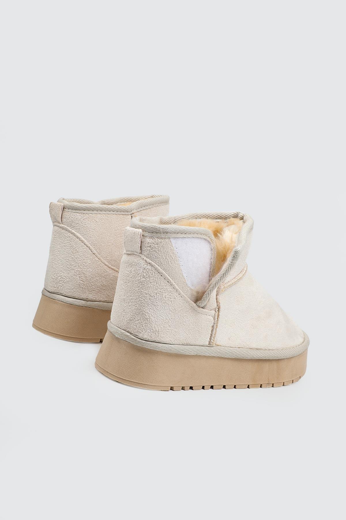 İçi Tüylü Rahat Bej Kadın Bot FY-2025 Kadın Günlük Conford Bot MyBella My Bella FY-2025 FİLET 25K