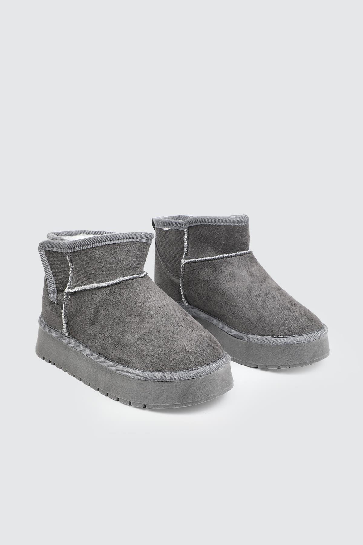 İçi Tüylü Rahat Füme Kadın Bot FY-2025 Kadın Günlük Conford Bot MyBella My Bella FY-2025 FİLET 25K