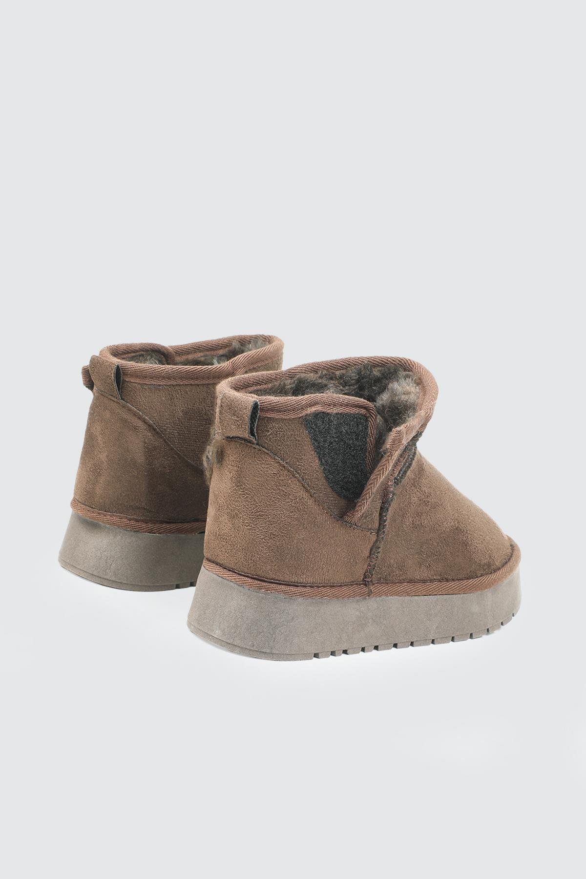 İçi Tüylü Rahat Kahve Kadın Bot FY-2025 Kadın Günlük Conford Bot MyBella My Bella FY-2025 FİLET 25K