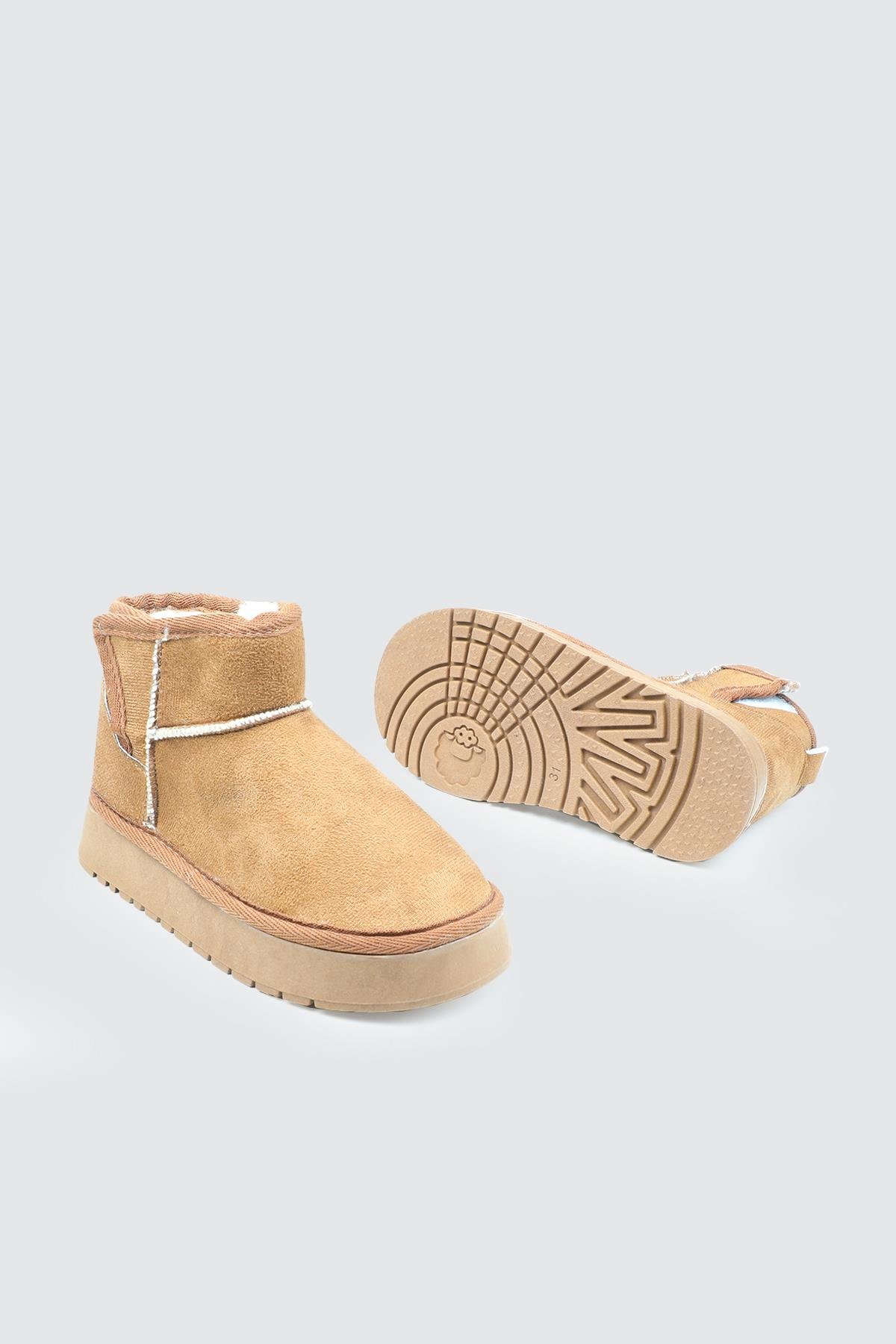 İçi Tüylü Rahat Taba Kadın Bot FY-2025 Kadın Günlük Conford Bot MyBella My Bella FY-2025 FİLET 25K