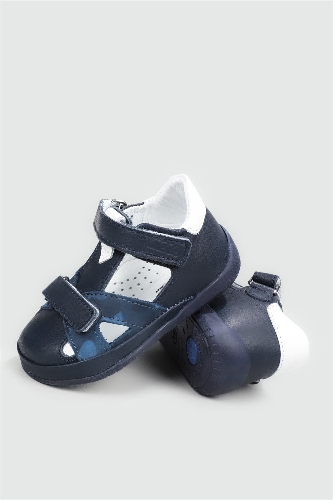 İlk Adım Deri Ortopedik Lacivert Çocuk Spor Ayakkabı EDDY Bebek Sneaker Vicco VİCCO 010 Eddy 22Y
