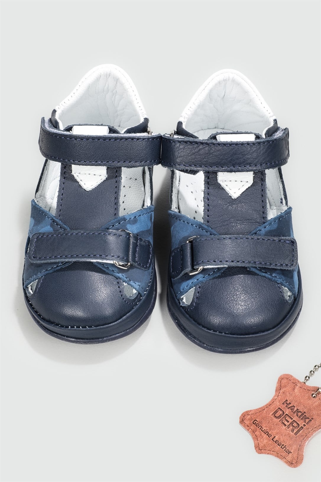 İlk Adım Deri Ortopedik Lacivert Çocuk Spor Ayakkabı EDDY Bebek Sneaker Vicco VİCCO 010 Eddy 22Y