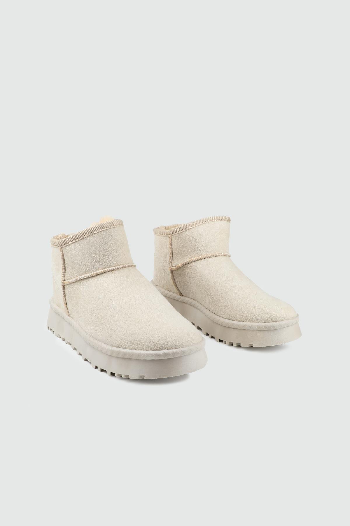 İnce Taban Ugg Bej GÜNLÜK KADIN BOT PASOMİA 25K İnce UGG Kadın Günlük Conford Bot PASOMIA PASOMİA 25K İnce UGG