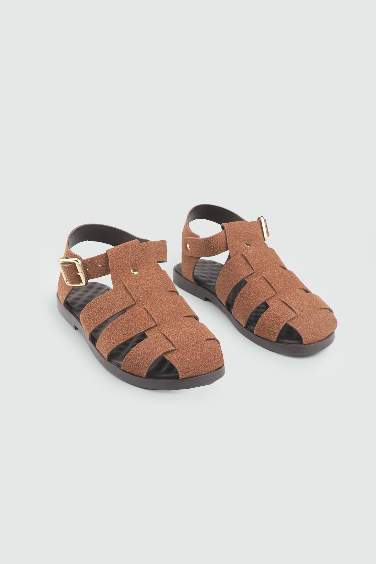 Kadın Alçak Taban Günlük Sandalet Taba Sandalet My Bella ZNR-101 Kadın 25K Kadın düz Sandalet MyBella My Bella YŞ-11 Kadın  26Y