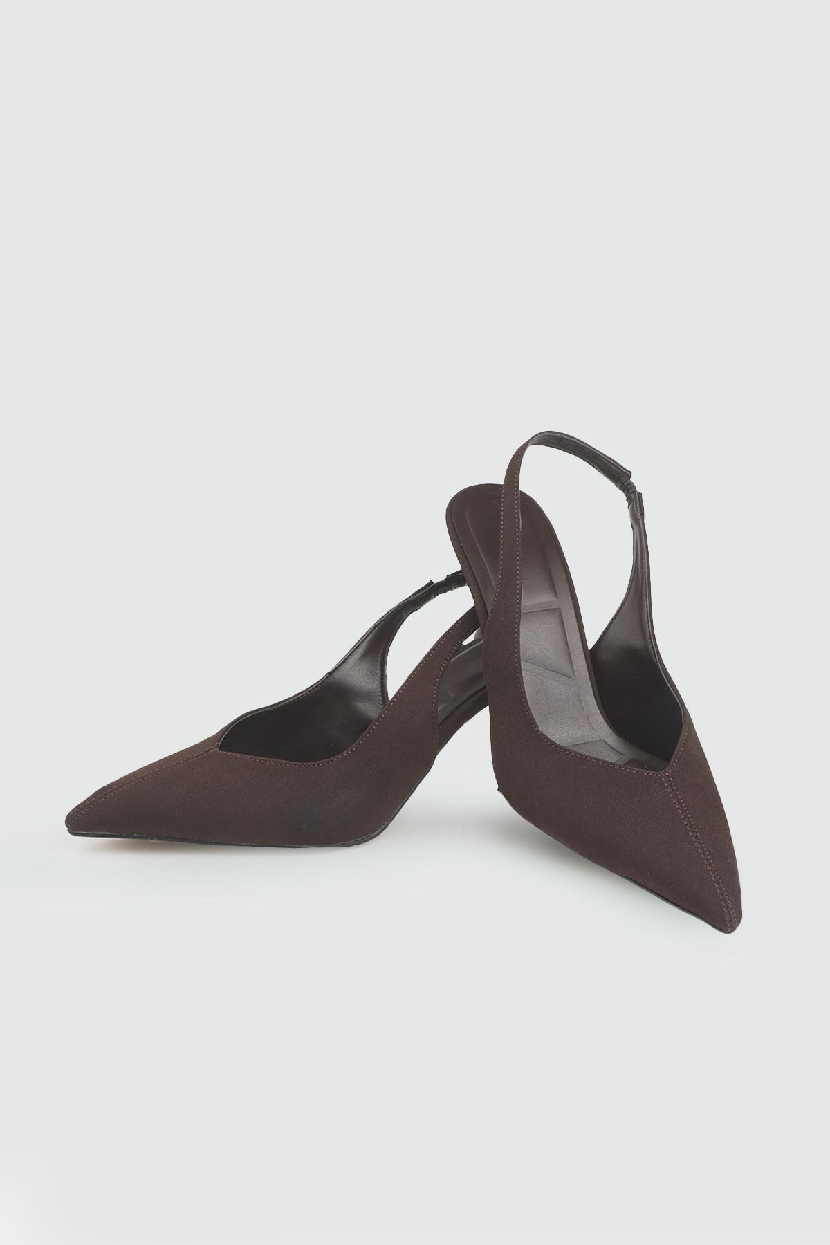 Kadın Alçak Topuklu Stiletto Kahve Zara Kadın Topuklu My Bella TLT-301 Kadın Alçak Topuklu MyBella My Bella 26Y TLT-301