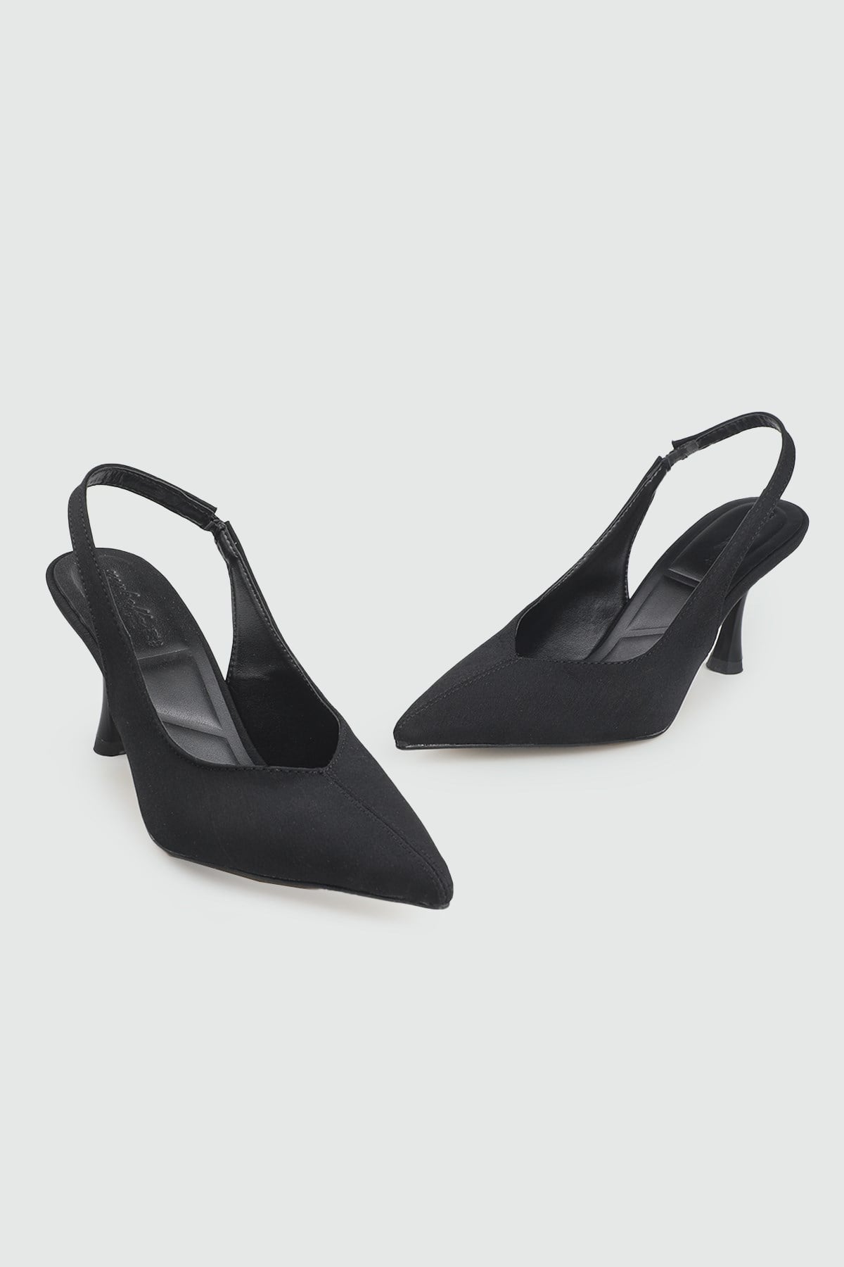 Kadın Alçak Topuklu Stiletto Siyah Zara Kadın Topuklu My Bella TLT-301 Kadın Alçak Topuklu MyBella My Bella 26Y TLT-301