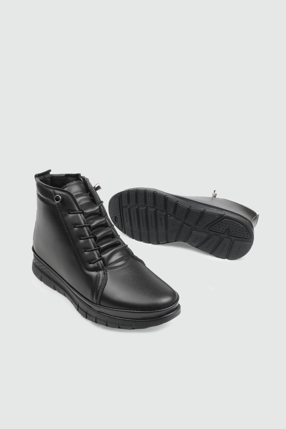 kadın günlük ayakkab Siyah Kadın Ayakkabı 1001 Kadın Günlük Ayakkabı Wanetti WANETTİ 1001 25K