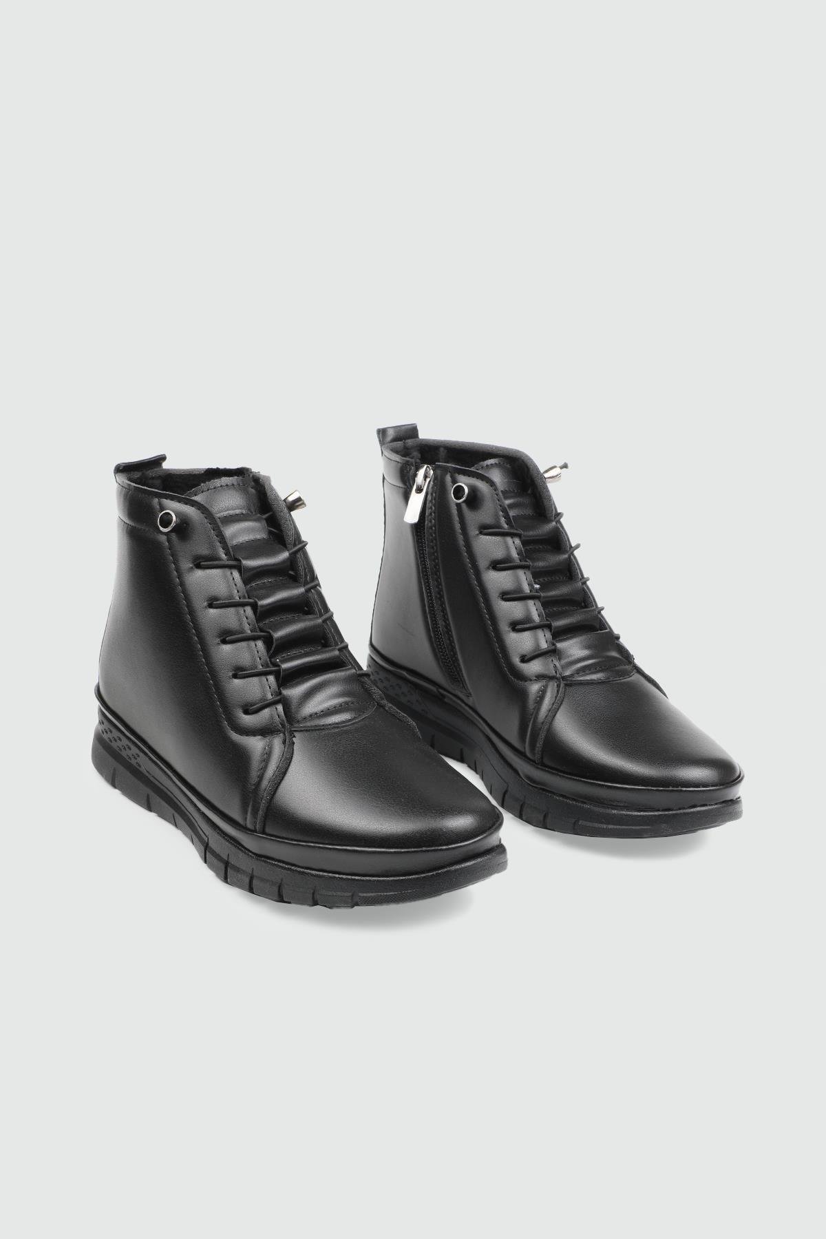 kadın günlük ayakkab Siyah Kadın Ayakkabı 1001 Kadın Günlük Ayakkabı Wanetti WANETTİ 1001 25K