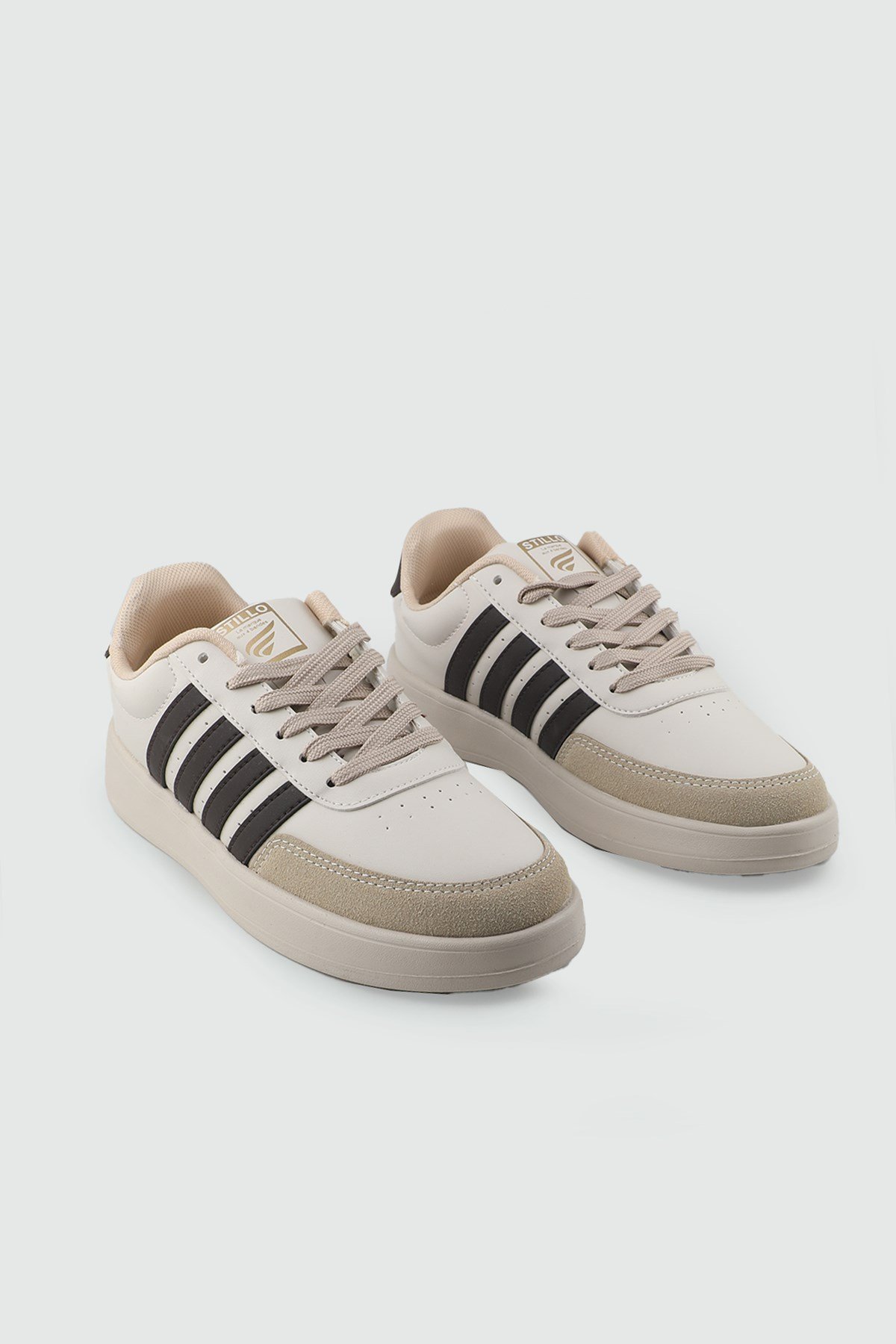 kadın günlük rahat ayakkabı Bej Kahve Spor Ayakkabı STILLO 1012 Kadın Sneaker STİLLO STILLO 26Y 1012 GAR SPOR