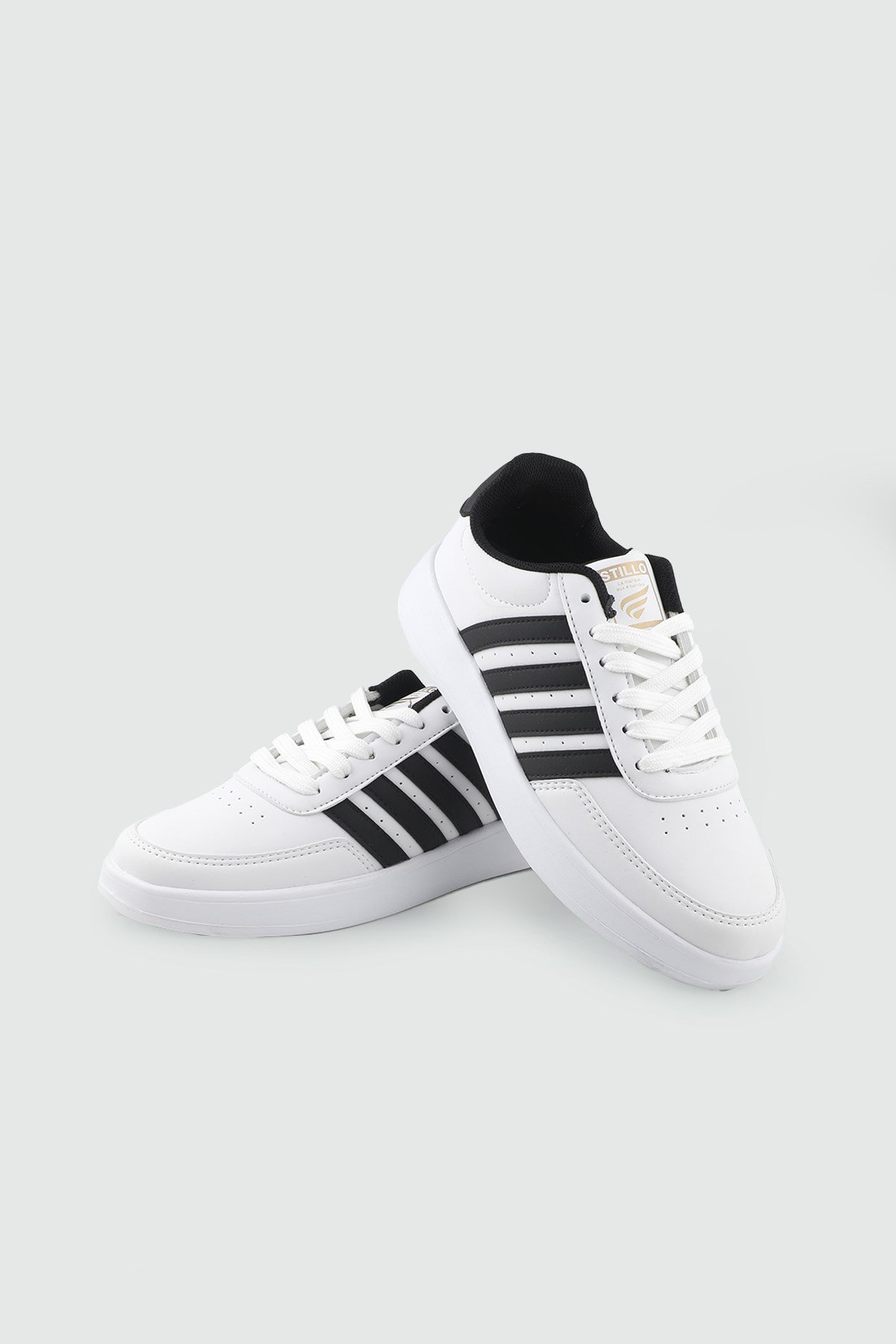 kadın günlük rahat ayakkabı Beyaz Siyah Spor Ayakkabı STILLO 1012 Kadın Sneaker STİLLO STILLO 26Y 1012 GAR SPOR