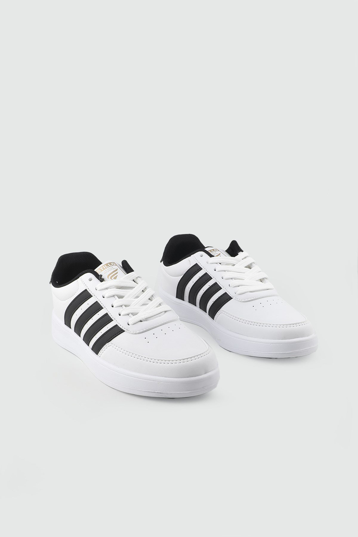 kadın günlük rahat ayakkabı Beyaz Siyah Spor Ayakkabı STILLO 1012 Kadın Sneaker STİLLO STILLO 26Y 1012 GAR SPOR
