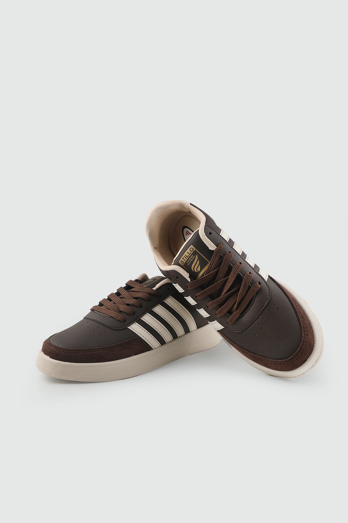 kadın günlük rahat ayakkabı Kahve Bej Spor Ayakkabı STILLO 1012 Kadın Sneaker STİLLO STILLO 26Y 1012 GAR SPOR