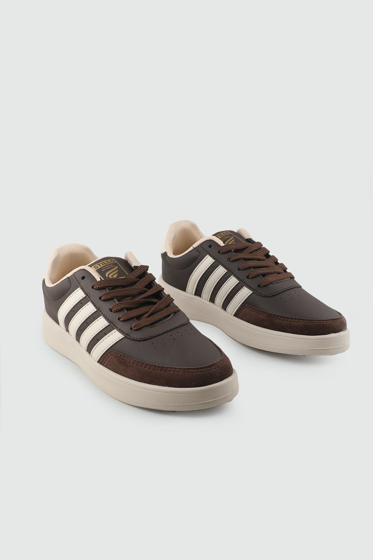 kadın günlük rahat ayakkabı Kahve Bej Spor Ayakkabı STILLO 1012 Kadın Sneaker STİLLO STILLO 26Y 1012 GAR SPOR