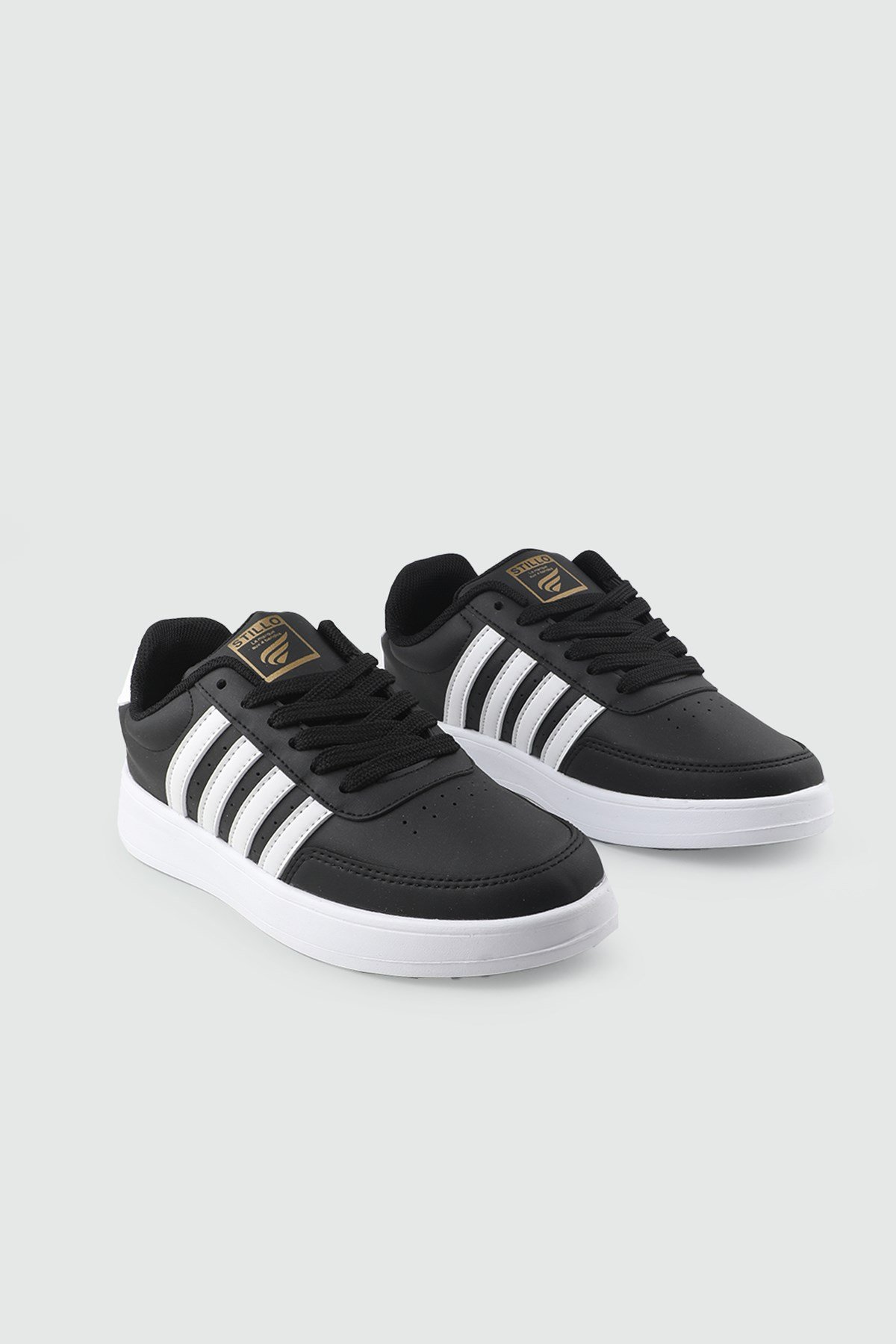 kadın günlük rahat ayakkabı Siyah Beyaz Spor Ayakkabı STILLO 1012 Kadın Sneaker STİLLO STILLO 26Y 1012 GAR SPOR