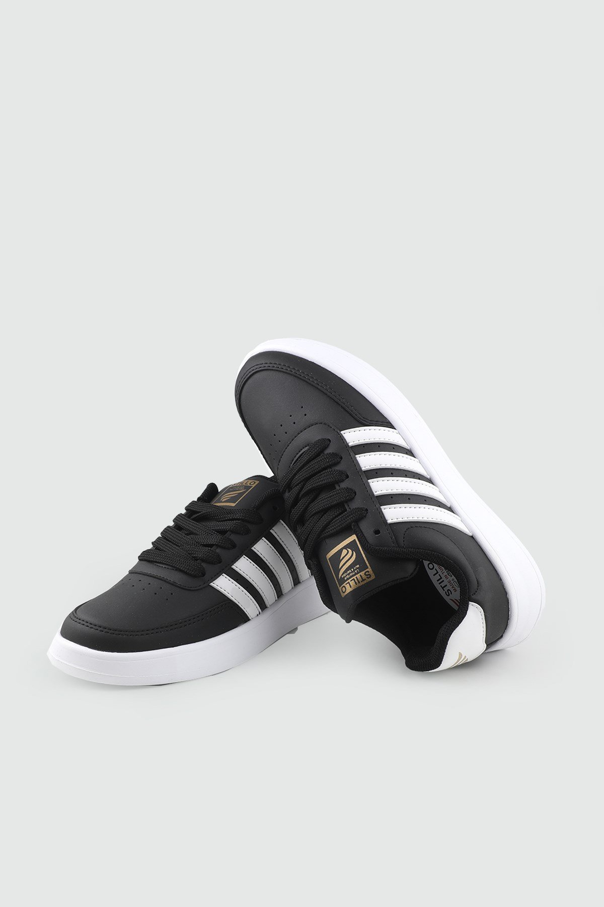 kadın günlük rahat ayakkabı Siyah Beyaz Spor Ayakkabı STILLO 1012 Kadın Sneaker STİLLO STILLO 26Y 1012 GAR SPOR