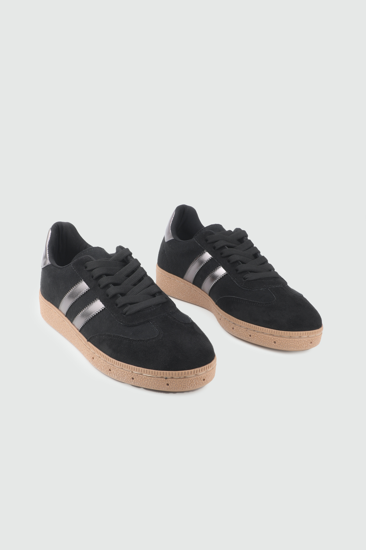 kadın günlük rahat ayakkabı Siyah Süet Platin Kadın Spor Ayakkabı My Bella Ş-2 Kadın Sneaker My Bella Ş-2 My Bella Ş-2 Kadın 26Y