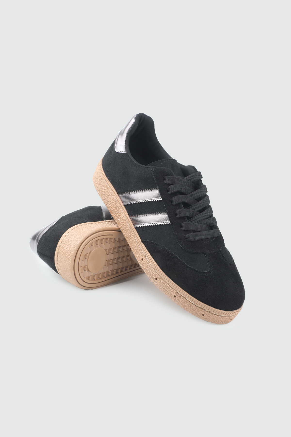 kadın günlük rahat ayakkabı Siyah Süet Platin Kadın Spor Ayakkabı My Bella Ş-2 Kadın Sneaker My Bella Ş-2 My Bella Ş-2 Kadın 26Y