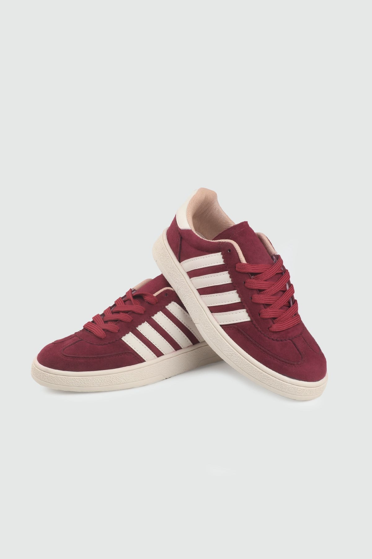 Kadın Günlük Spor Ayakkabı Bordo Bej Spor Ayakkabı STILLO 1015 Kadın Günlük Spor Ayakkabı STİLLO STILLO 26Y 1015 GAR SPOR