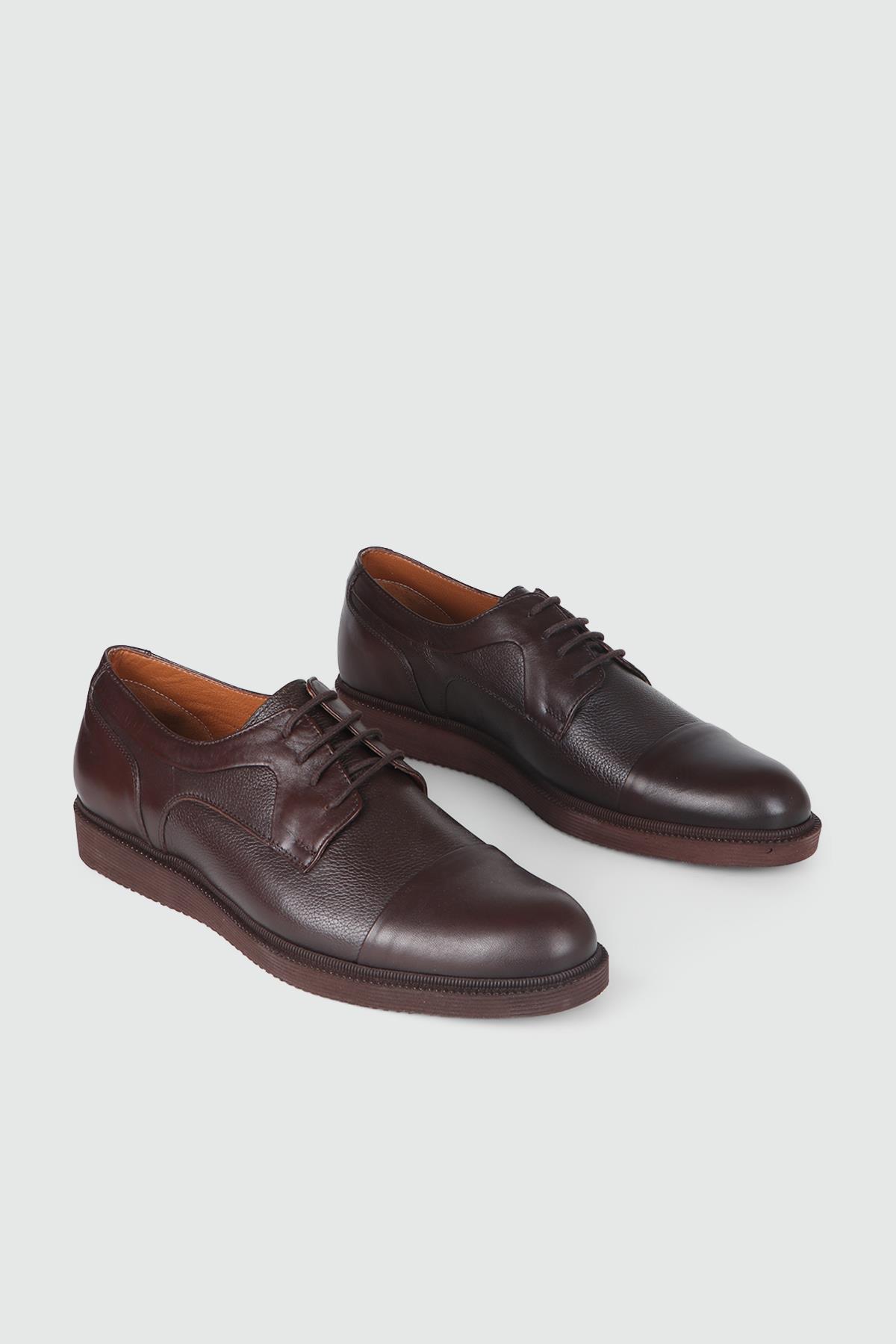 Kahve Antik Kategorisiz Ayakkabı City BURÇ 03096 MER DERİ POLİ