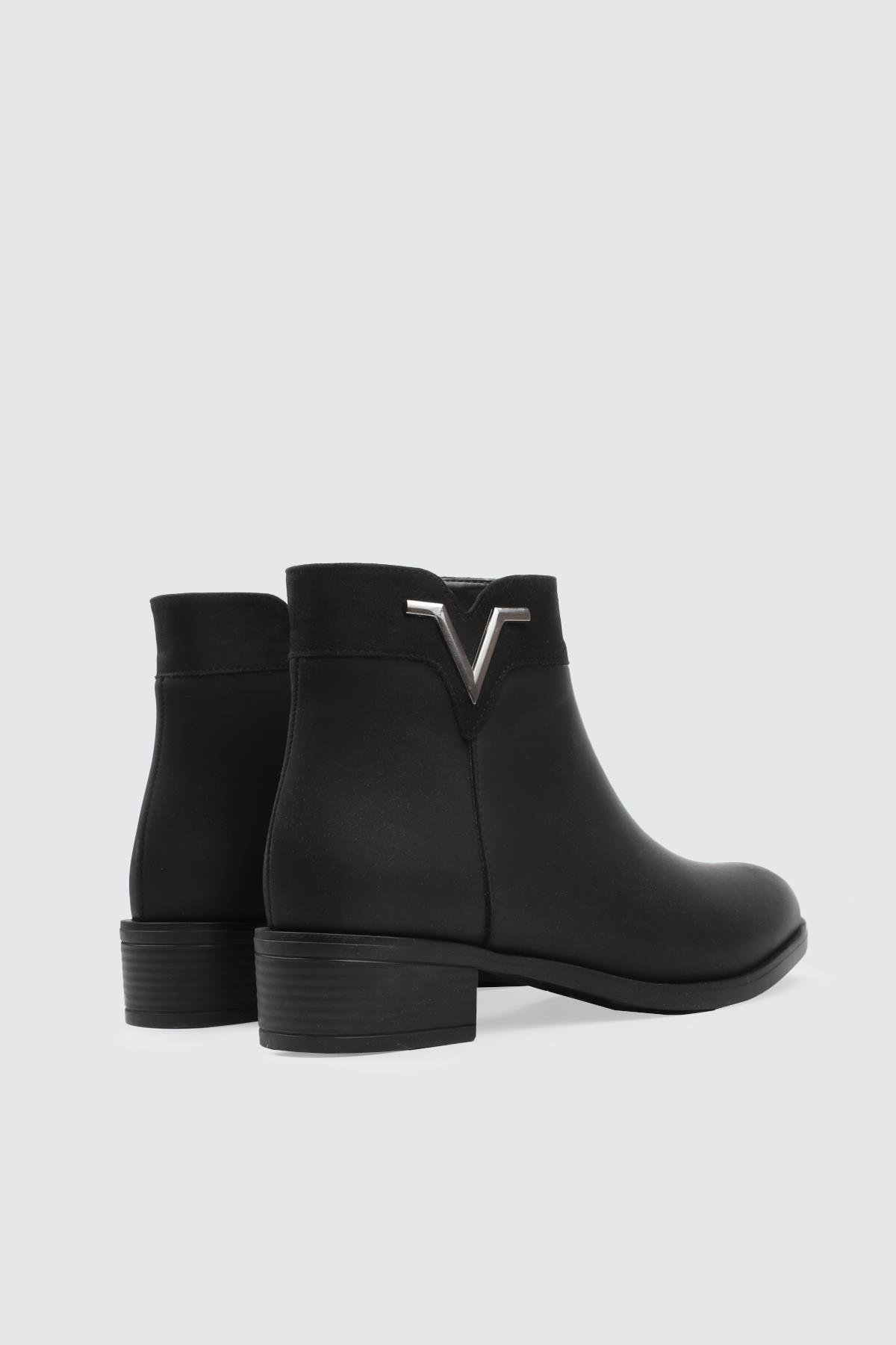 Kaymaz Taban Tokalı Fermuarlı Siyah Zümrüt Kadın Bot PR-148 Kadın Günlük Conford Bot Pretty MY BELLA PR-2165 Kadın 25K