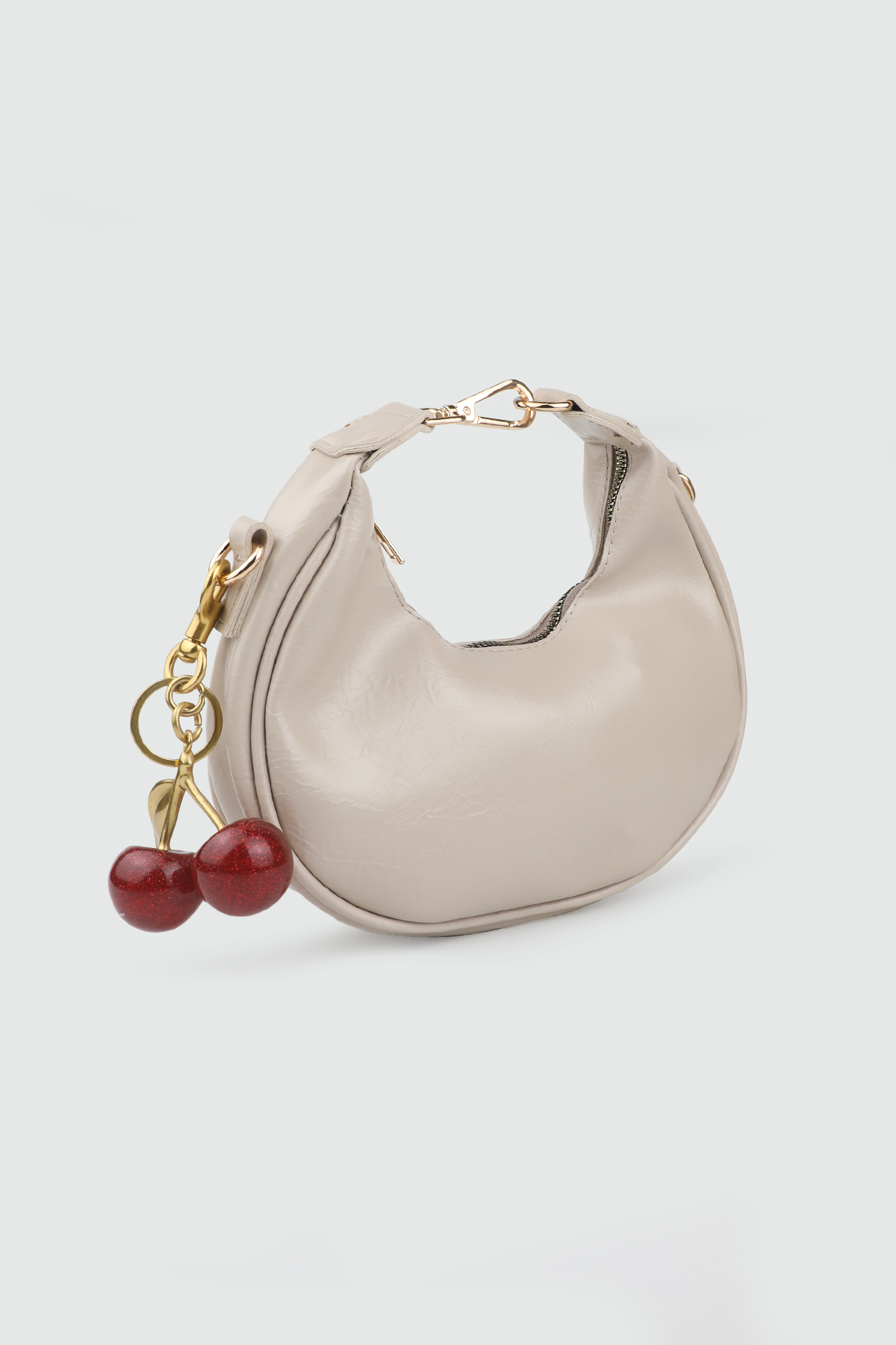 Kirazlı Çanta Bej Kadın Çanta BELLA TAG AH-713 Günlük Çanta BELLA TAG BELLA TAG AH-713 KADIN