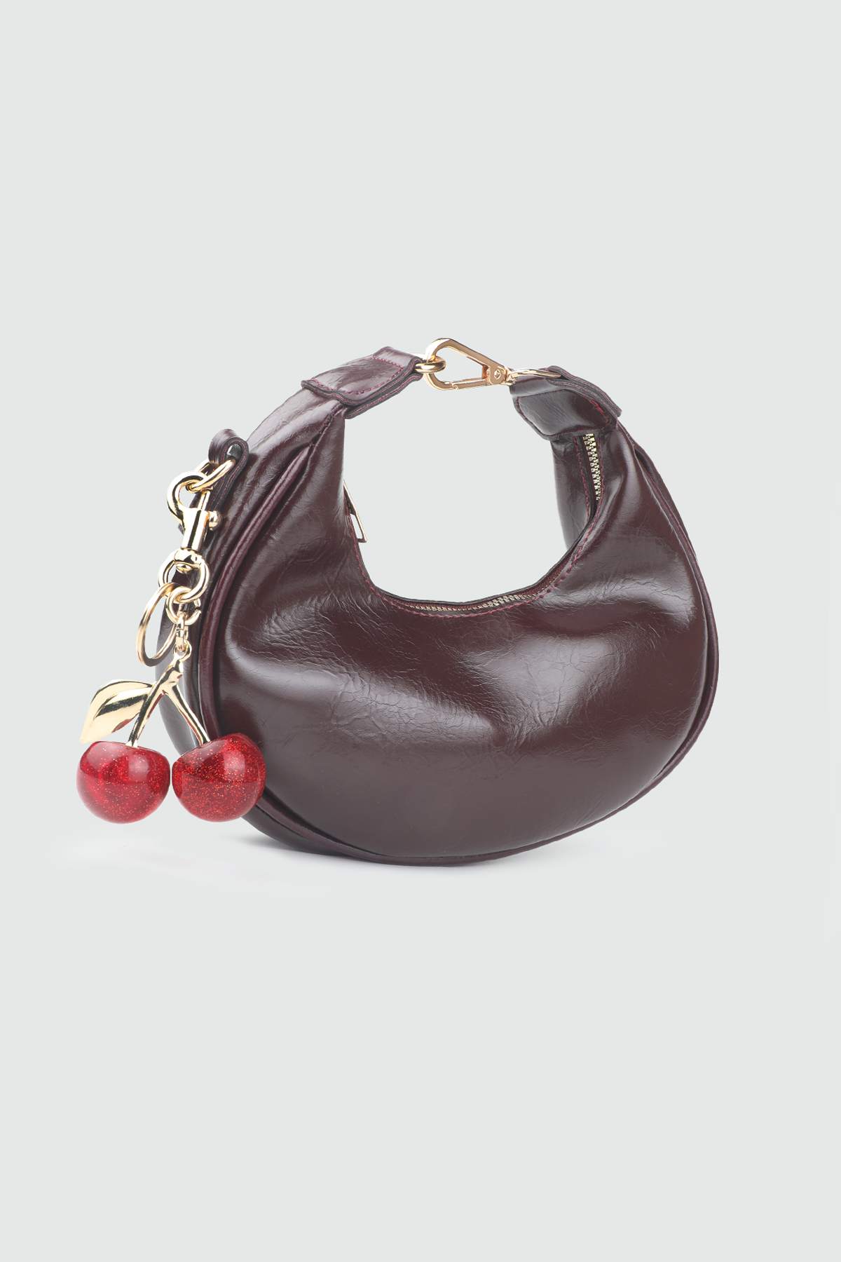 Kirazlı Çanta Bordo Kadın Çanta BELLA TAG AH-713 Günlük Çanta BELLA TAG BELLA TAG AH-713 KADIN