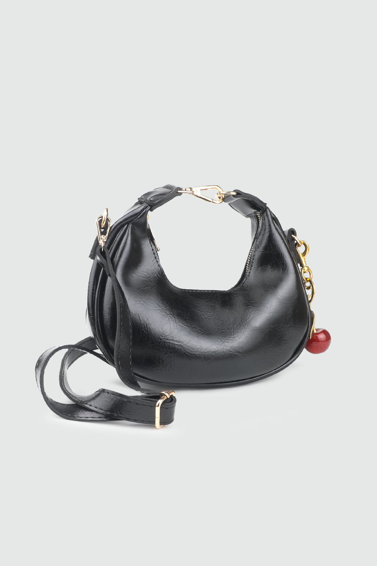 Kirazlı Çanta Siyah Kadın Çanta BELLA TAG AH-713 Günlük Çanta BELLA TAG BELLA TAG AH-713 KADIN