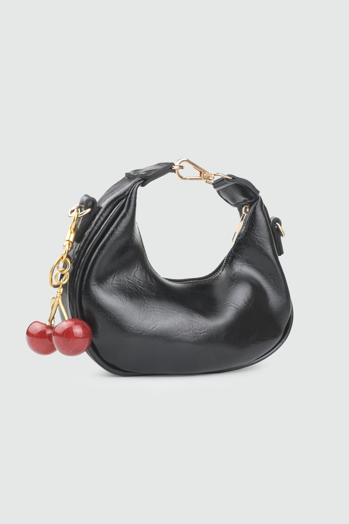 Kirazlı Çanta Siyah Kadın Çanta BELLA TAG AH-713 Günlük Çanta BELLA TAG BELLA TAG AH-713 KADIN