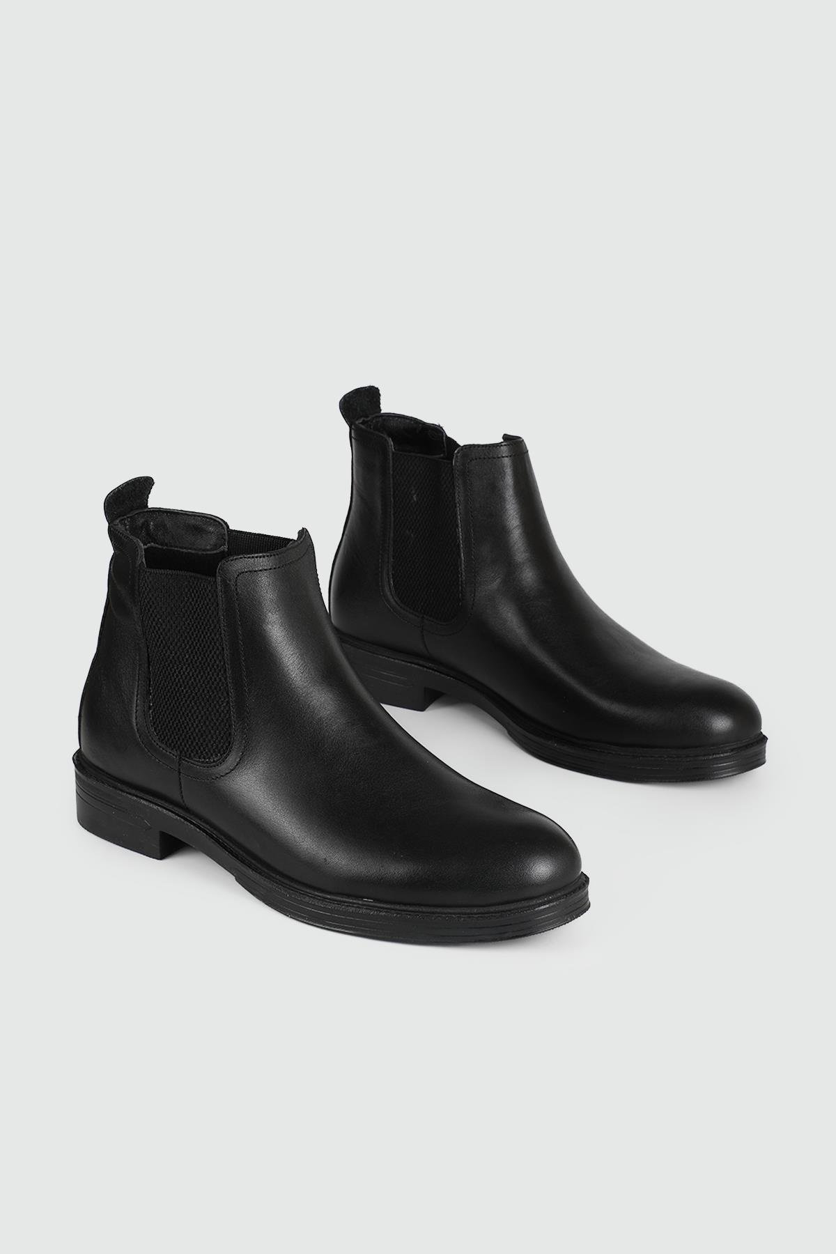 Klasik Deri Siyah Antik Erkek Ayakkabı WPLS 212-08 Erkek Klasik Ayakkabı Wow Plus WOW PLUS 212-08 MER BOT