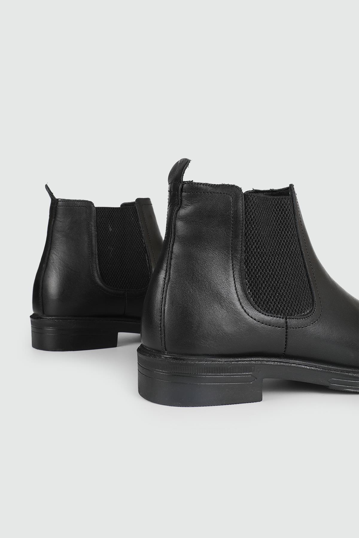 Klasik Deri Siyah Antik Erkek Ayakkabı WPLS 212-08 Erkek Klasik Ayakkabı Wow Plus WOW PLUS 212-08 MER BOT