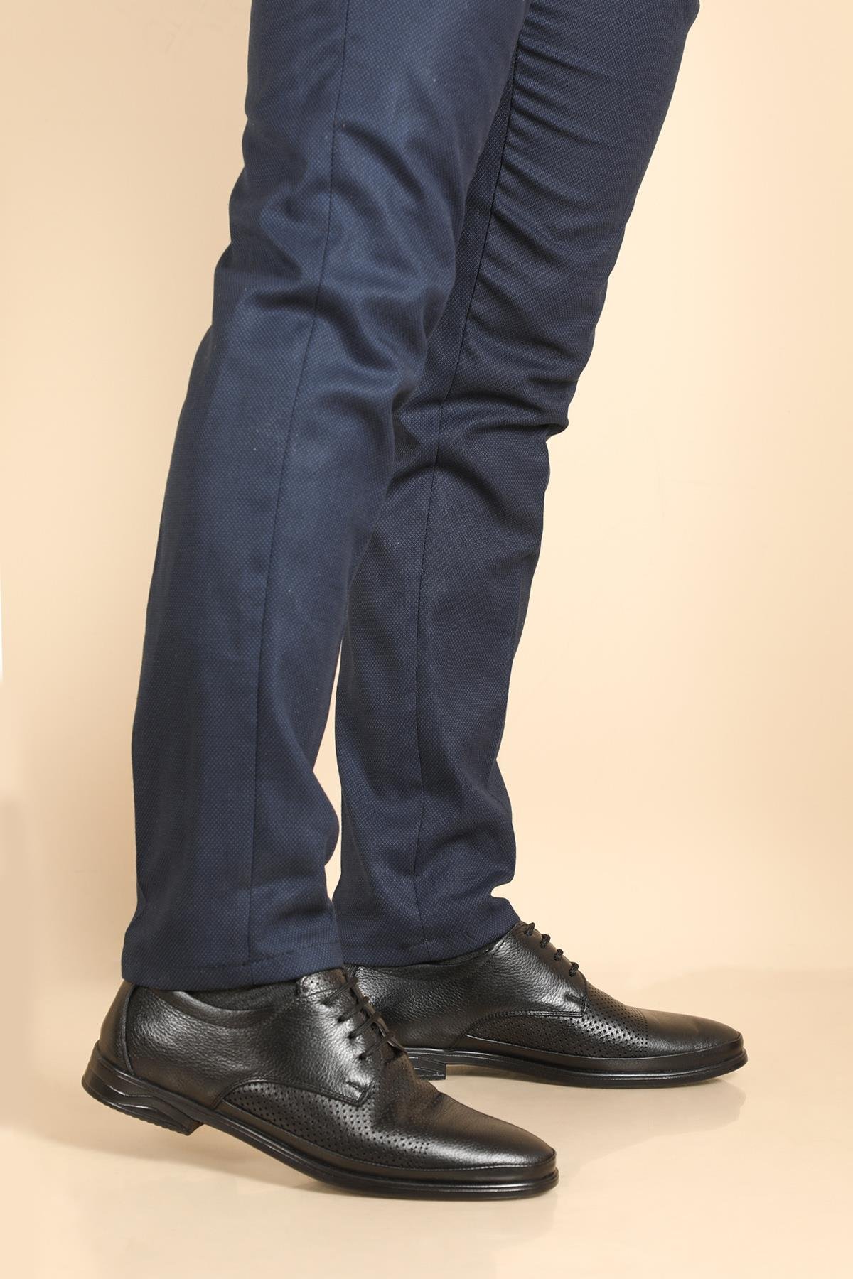 Klasik Deri Sıyah Erkek Ayakkabı N933 Erkek Klasik Ayakkabı Wow Plus WOW PLUS N933 MER POLİ AYAK