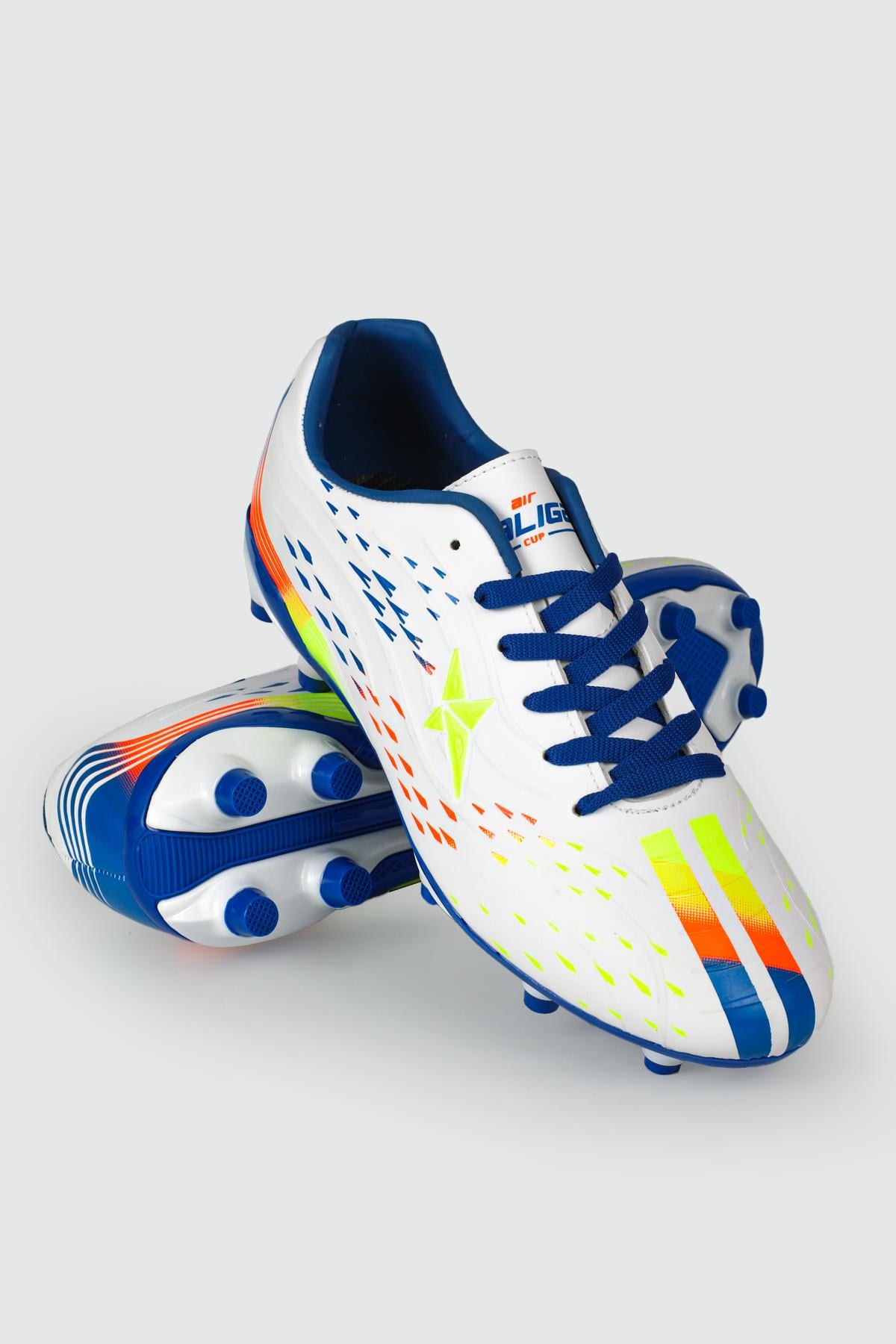 Krampon Beyaz Sax Unisex Spor Ayakkabı 535 Unisex Futbol Twingo LALİGA 535 gar KRAMPON