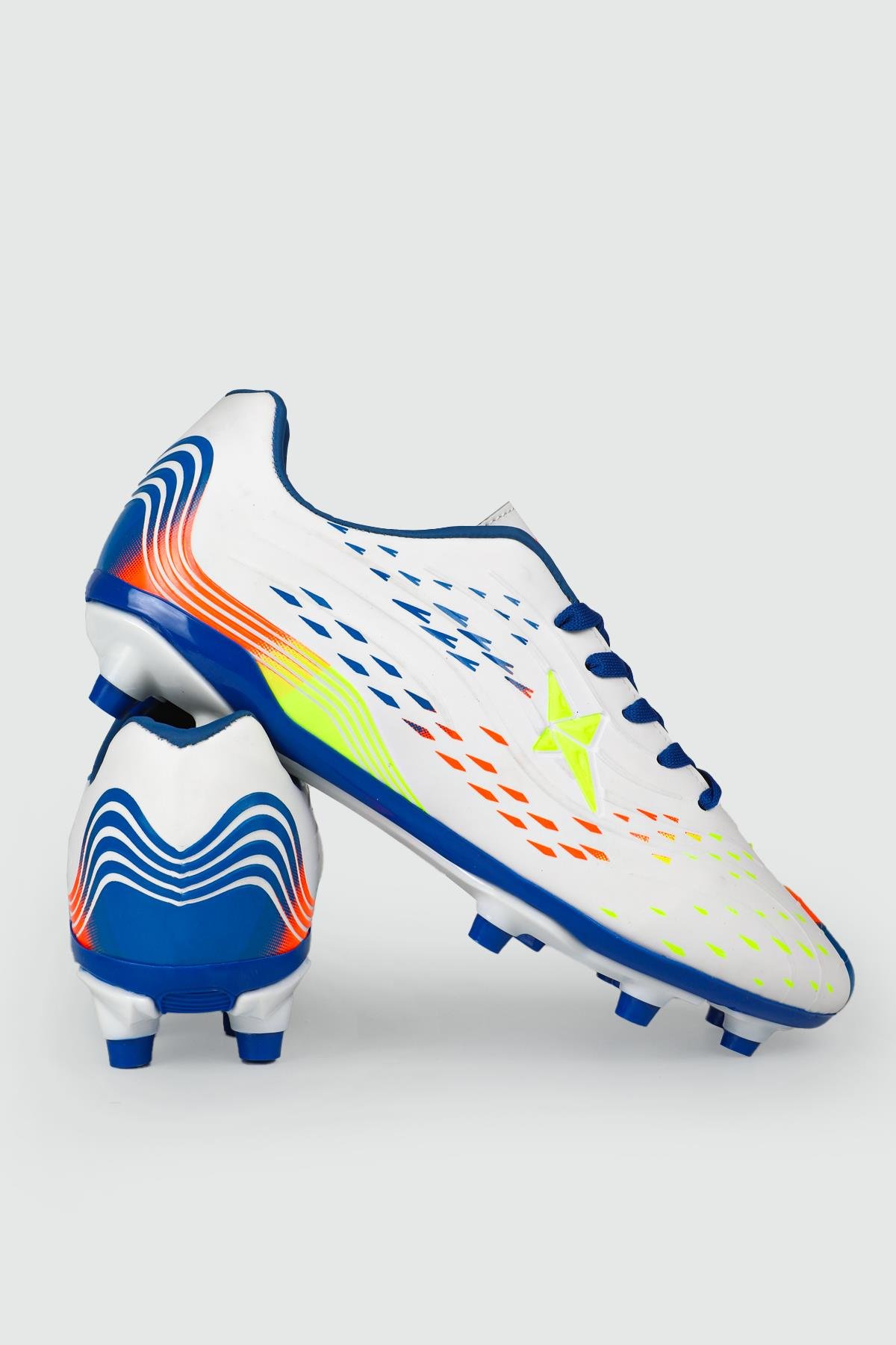 Krampon Beyaz Sax Unisex Spor Ayakkabı 535 Unisex Futbol Twingo LALİGA 535 gar KRAMPON