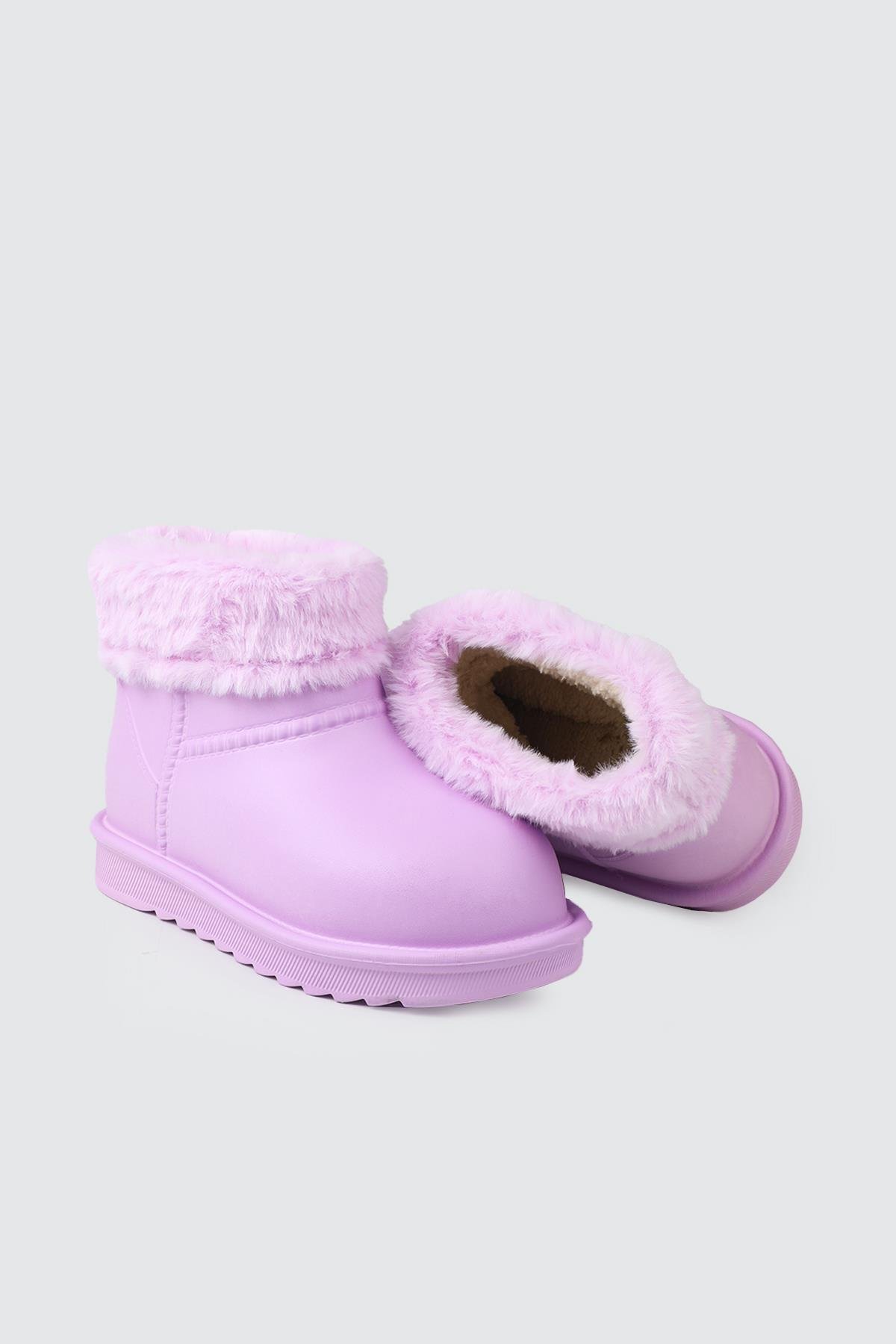 Kürklü Rahat Günlük Lila Bağsız Çocuk Günlük Bot Umaç 2025 FİLET 25K Çocuk Yağmur ve Kar Botu umaç Umaç 2025 FİLET 25K