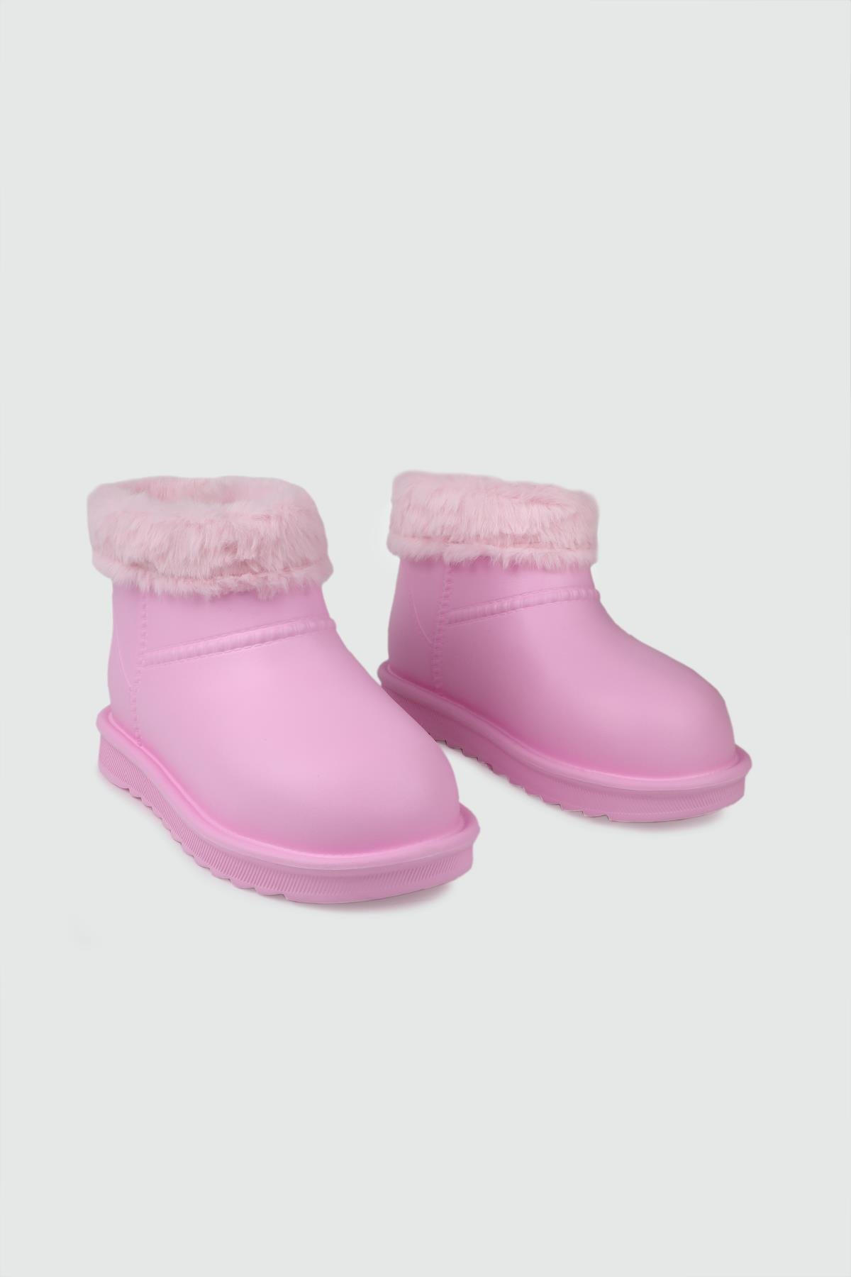 Kürklü Rahat Günlük Şeker Pembe Bağsız Çocuk Günlük Bot Umaç 2025 FİLET 25K Çocuk Yağmur ve Kar Botu umaç Umaç 2025 FİLET 25K