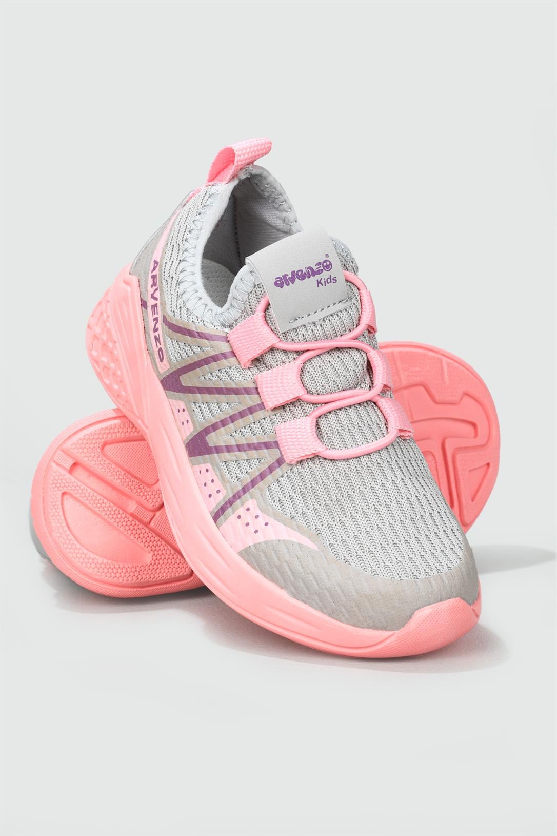 Lastikli Günlük Rahat Buz Pembe Çocuk Spor Ayakkabı 800 Çocuk Günlük Spor Ayakkabı Arvenzo ARVENZO 800 Çocuk 23Y