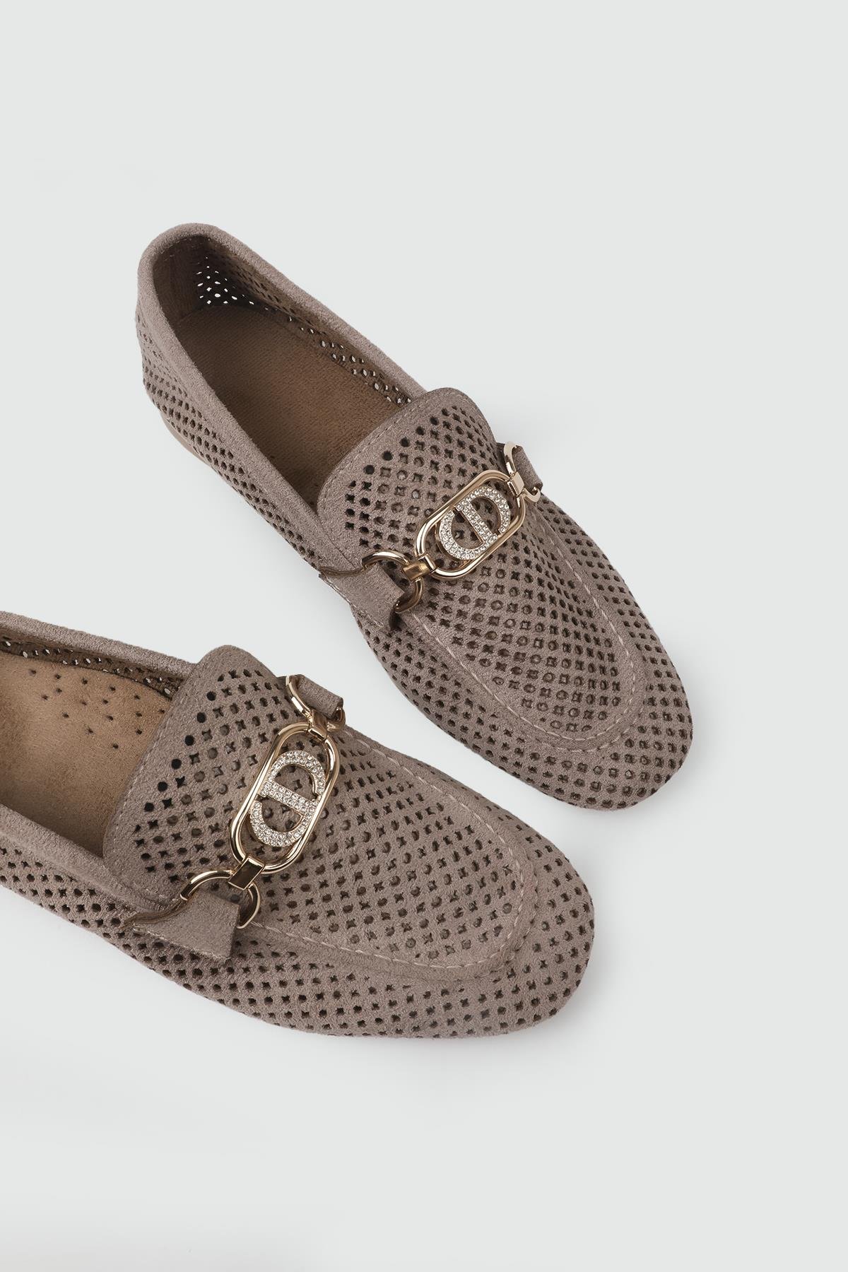 Lazer Gucci Toka Vizon Kadın Ayakkabı 061 Kadın Günlük Ayakkabı ARTGOO ARTGOO 25Y-061 Kadın