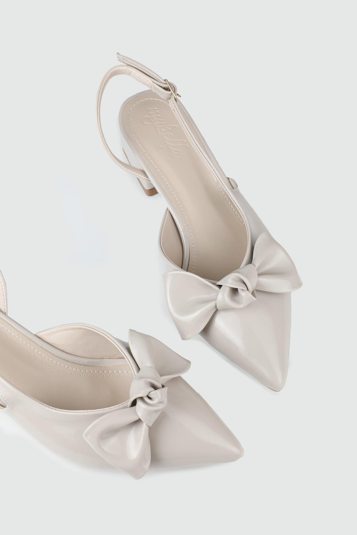 Maskülen Ayakkabı Bej Rugan Kadın Ayakkabı TU-1876 Kadın Alçak Topuklu MyBella My Bella TU-820 Kadın 25Y